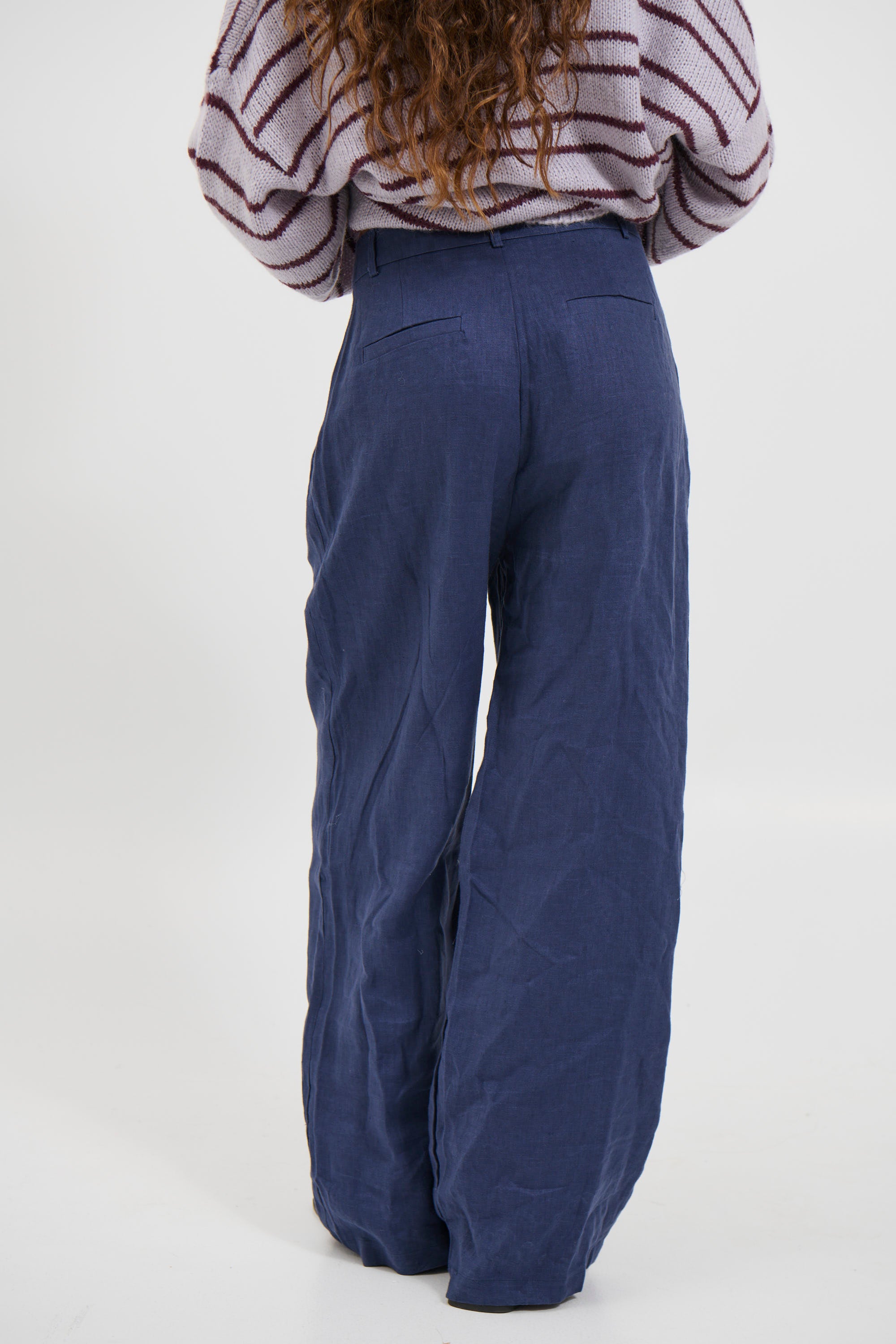 Laney Linen Pant Navy