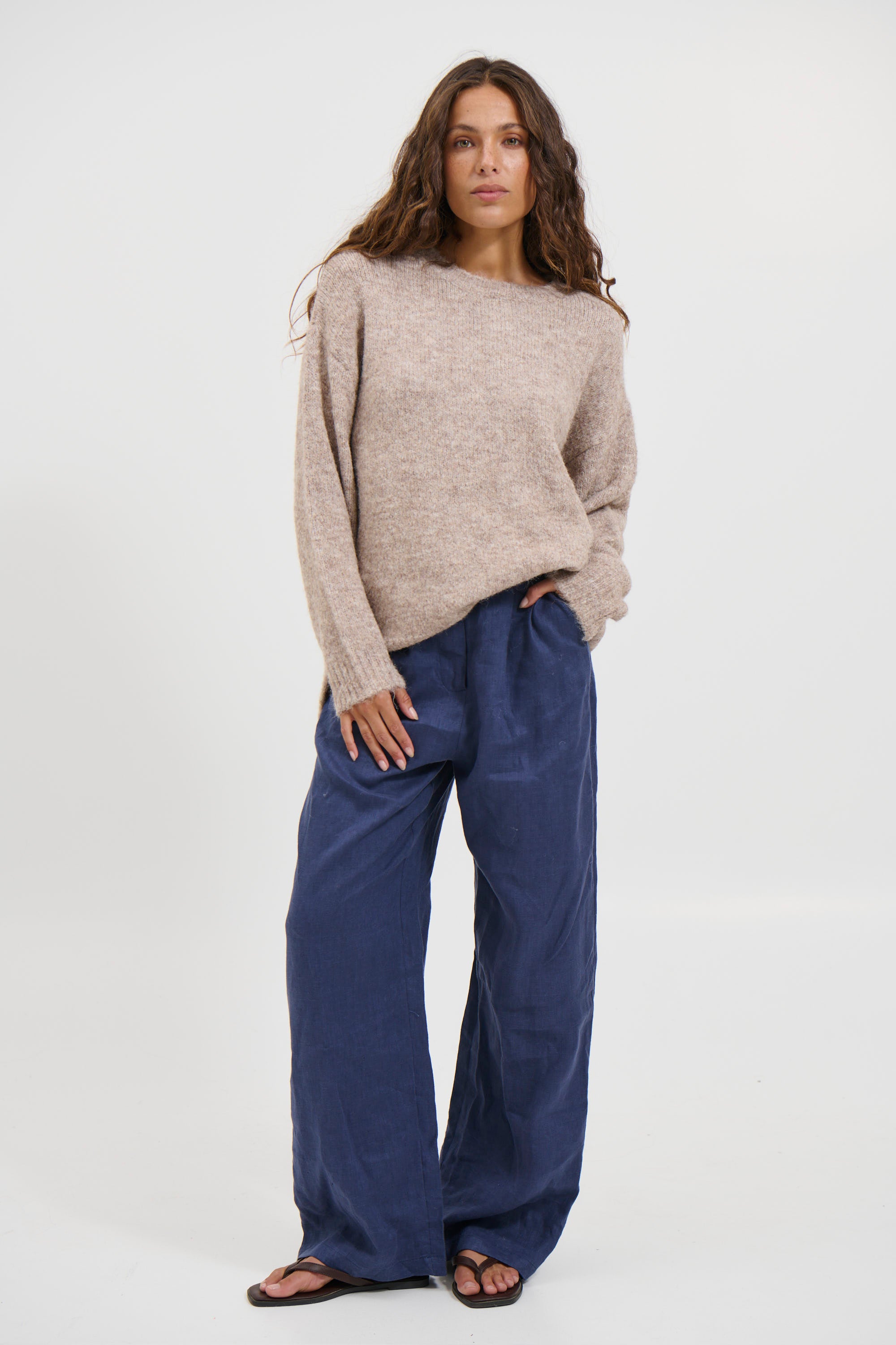 Stephanie Knit Jumper Mocha