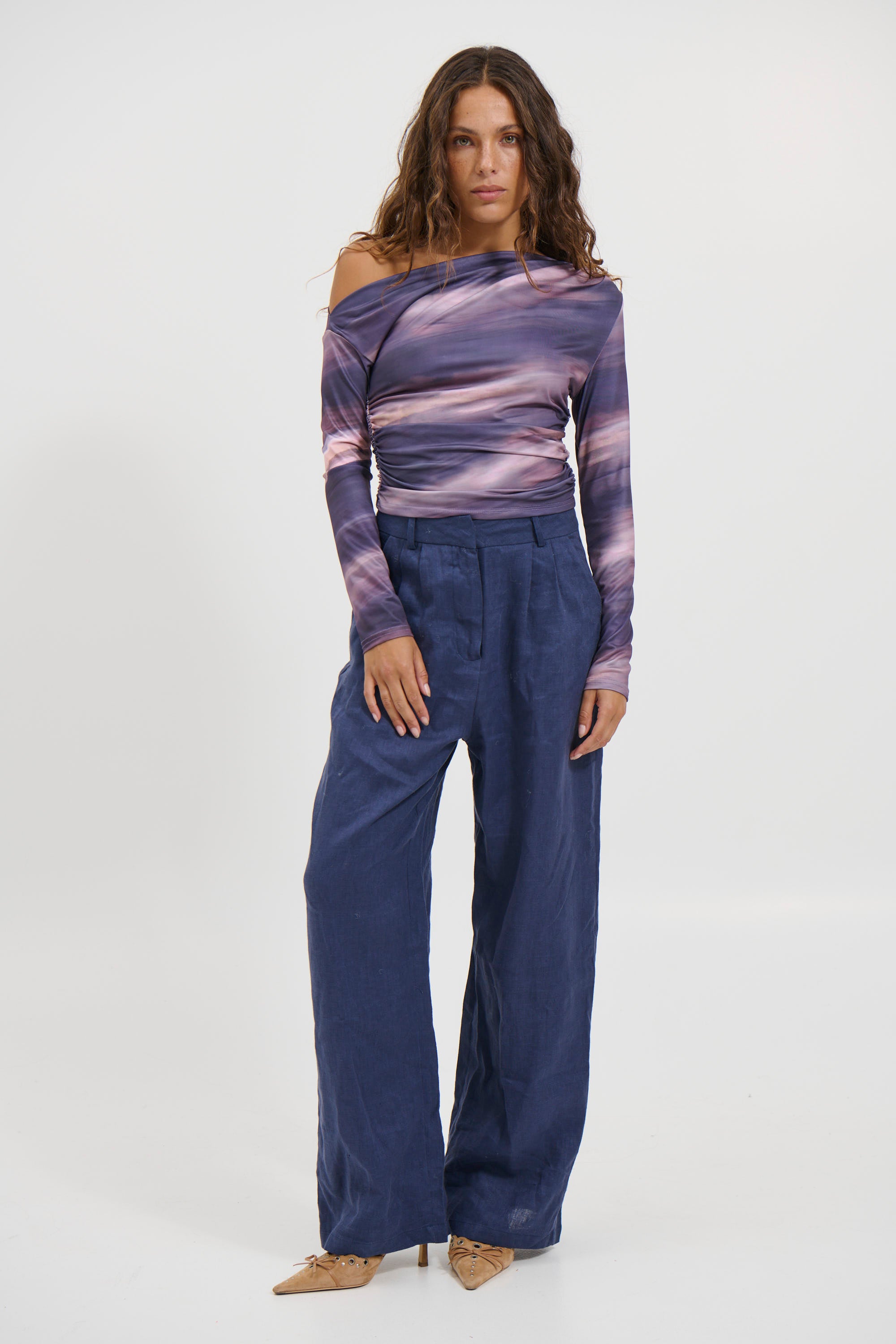 Pina Long Sleeve Top Midnight