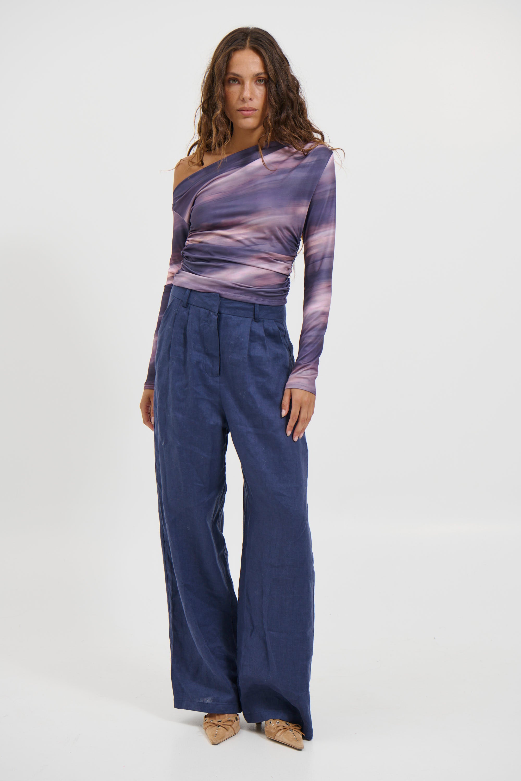 Pina Long Sleeve Top Midnight