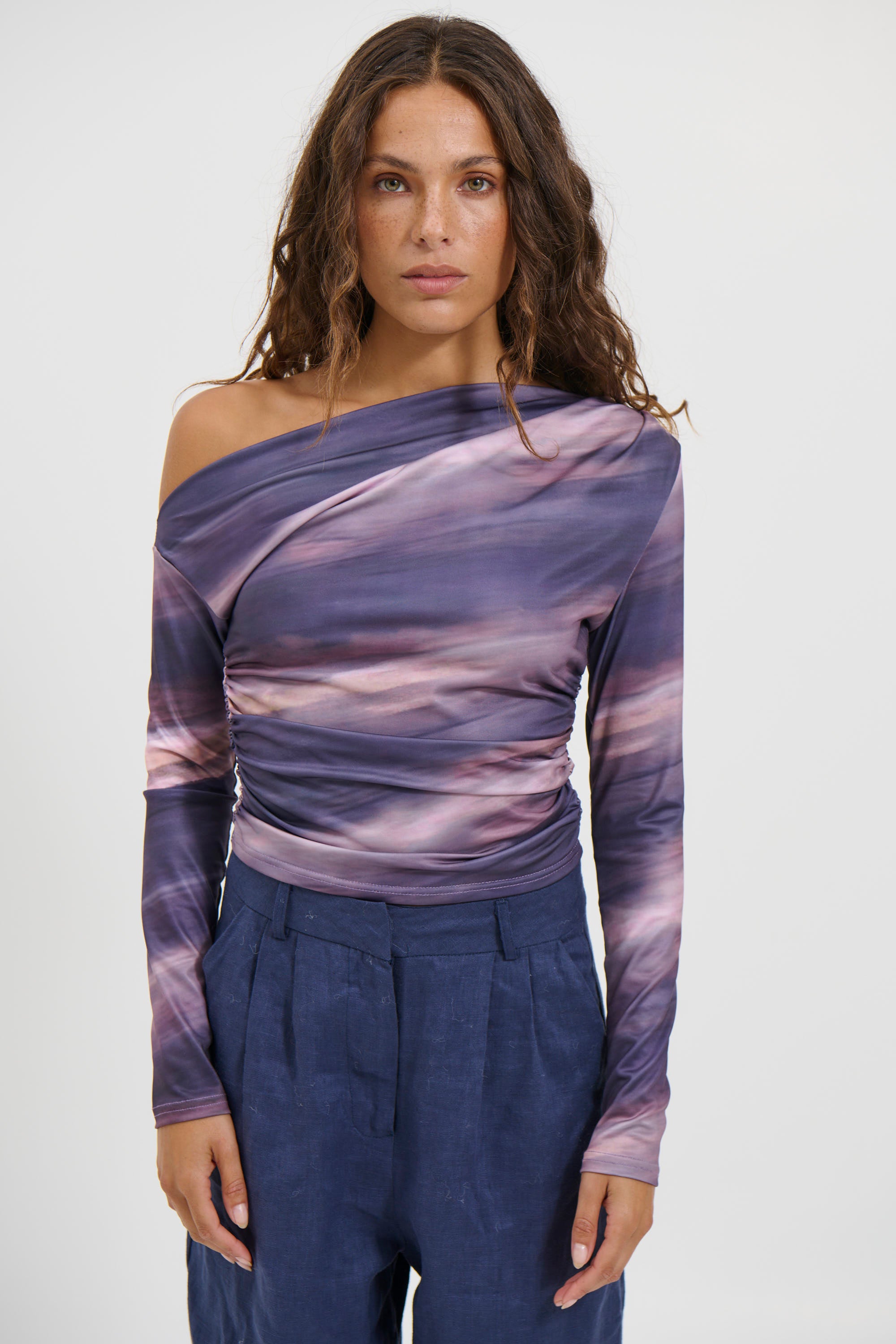 Pina Long Sleeve Top Midnight