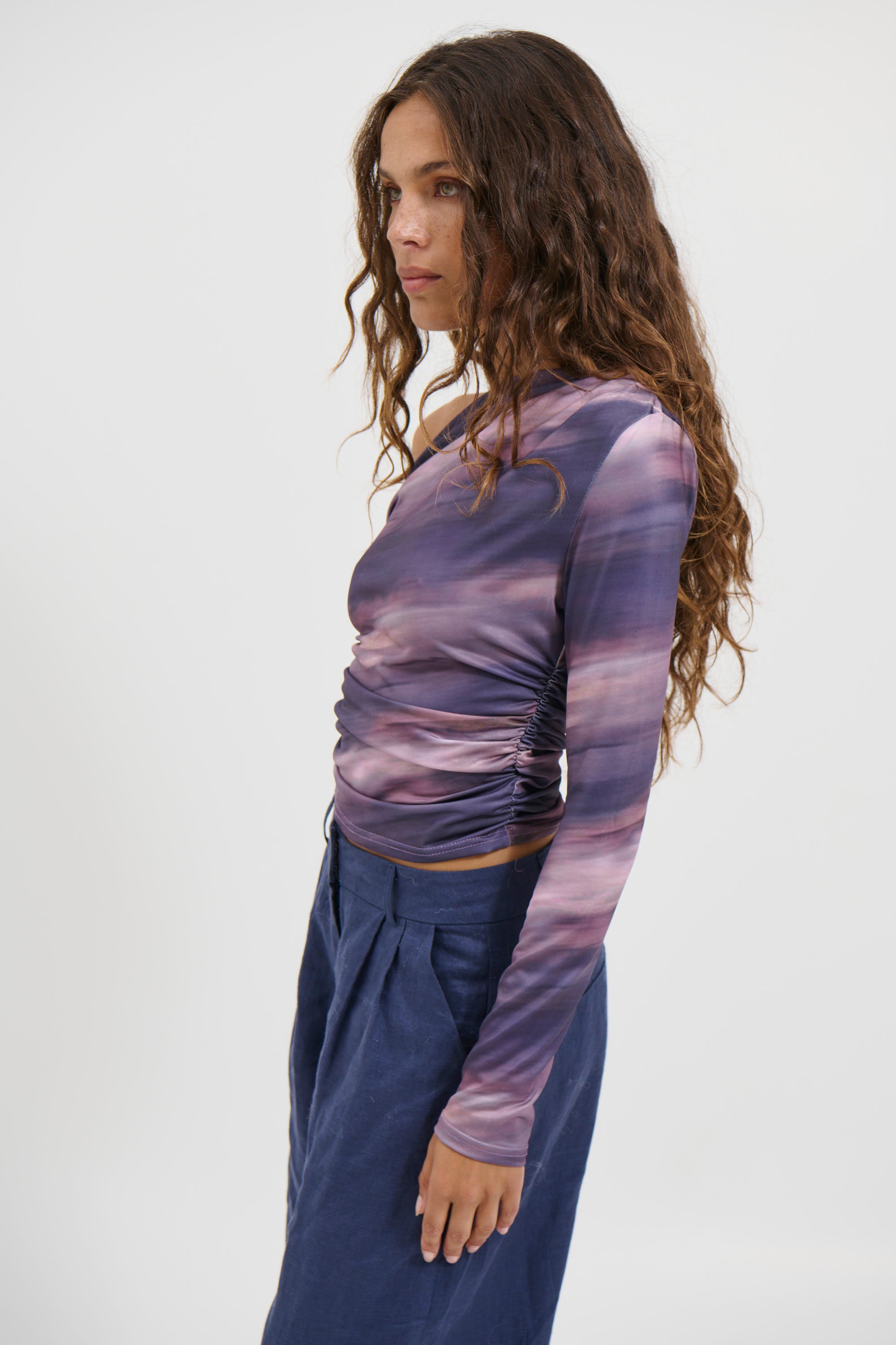 Pina Long Sleeve Top Midnight