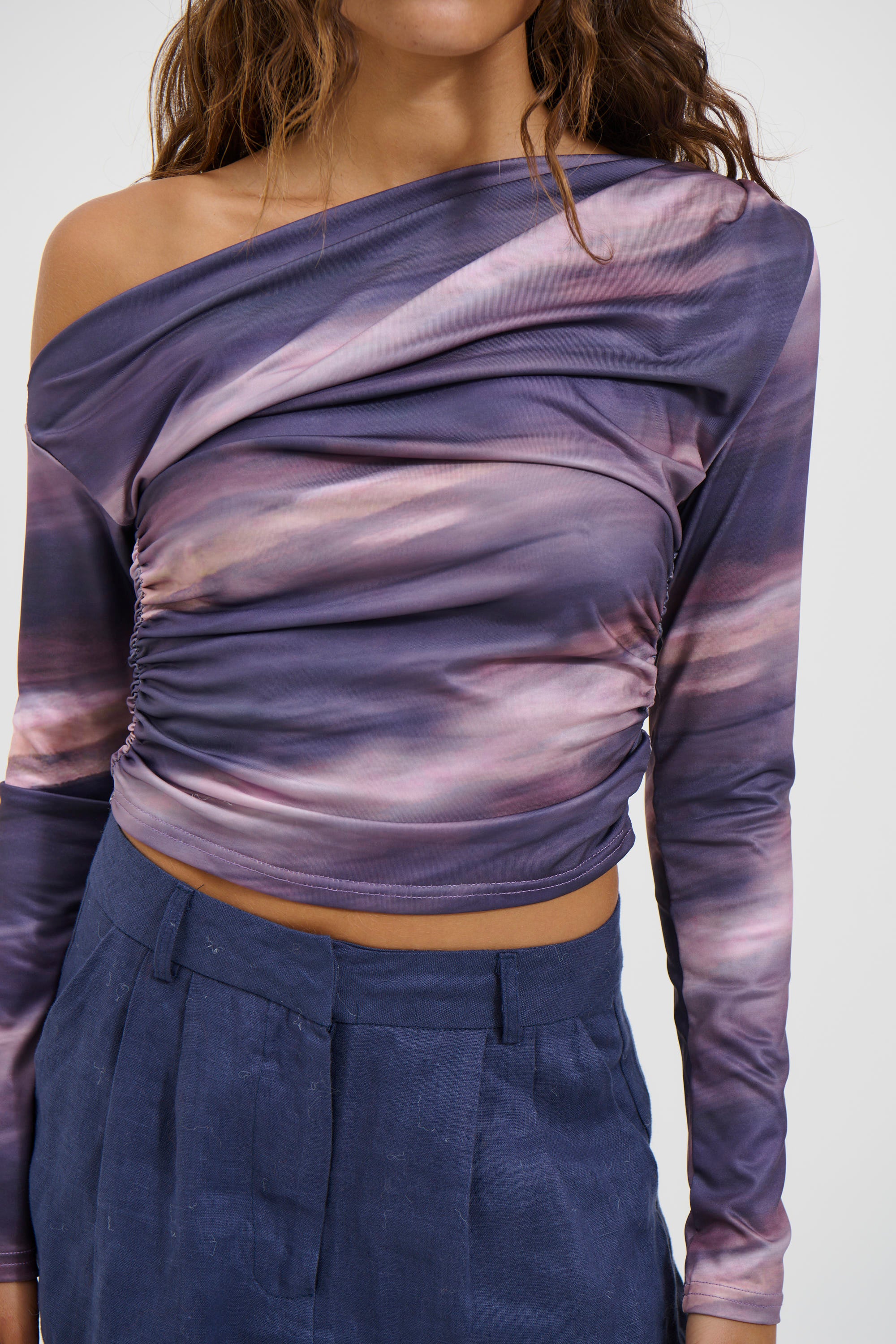Pina Long Sleeve Top Midnight
