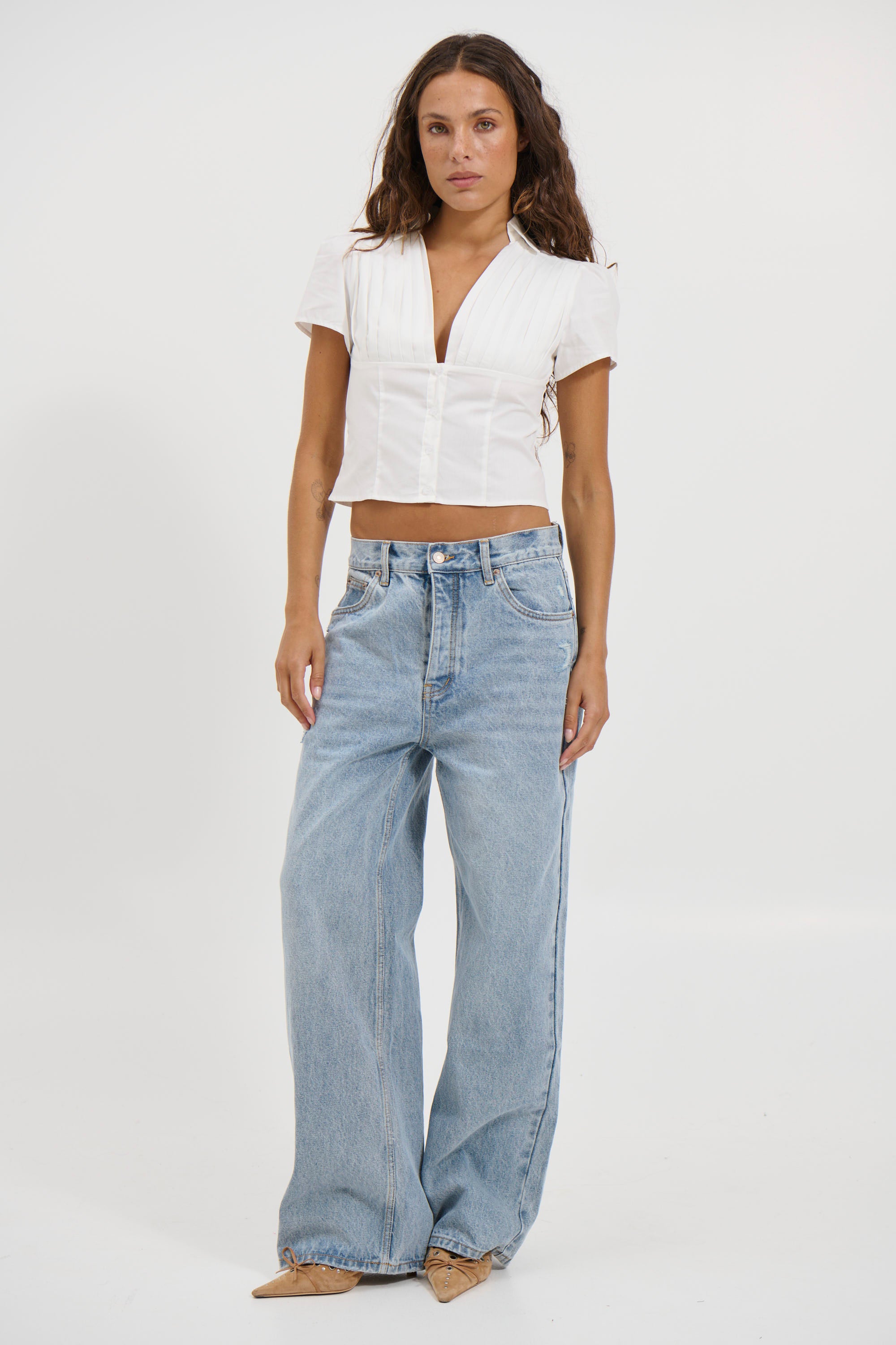 Adelle Top White