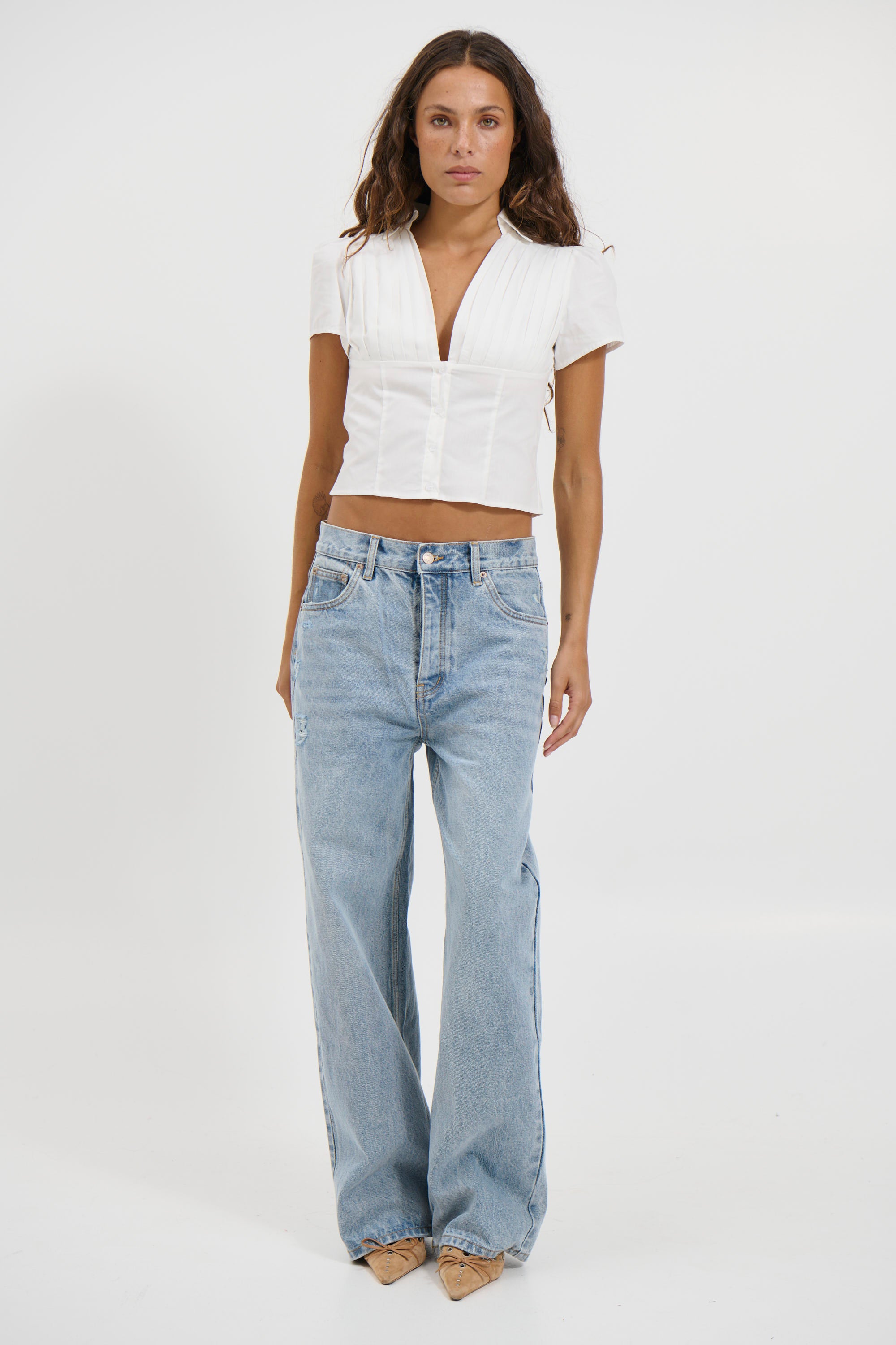 Adelle Top White
