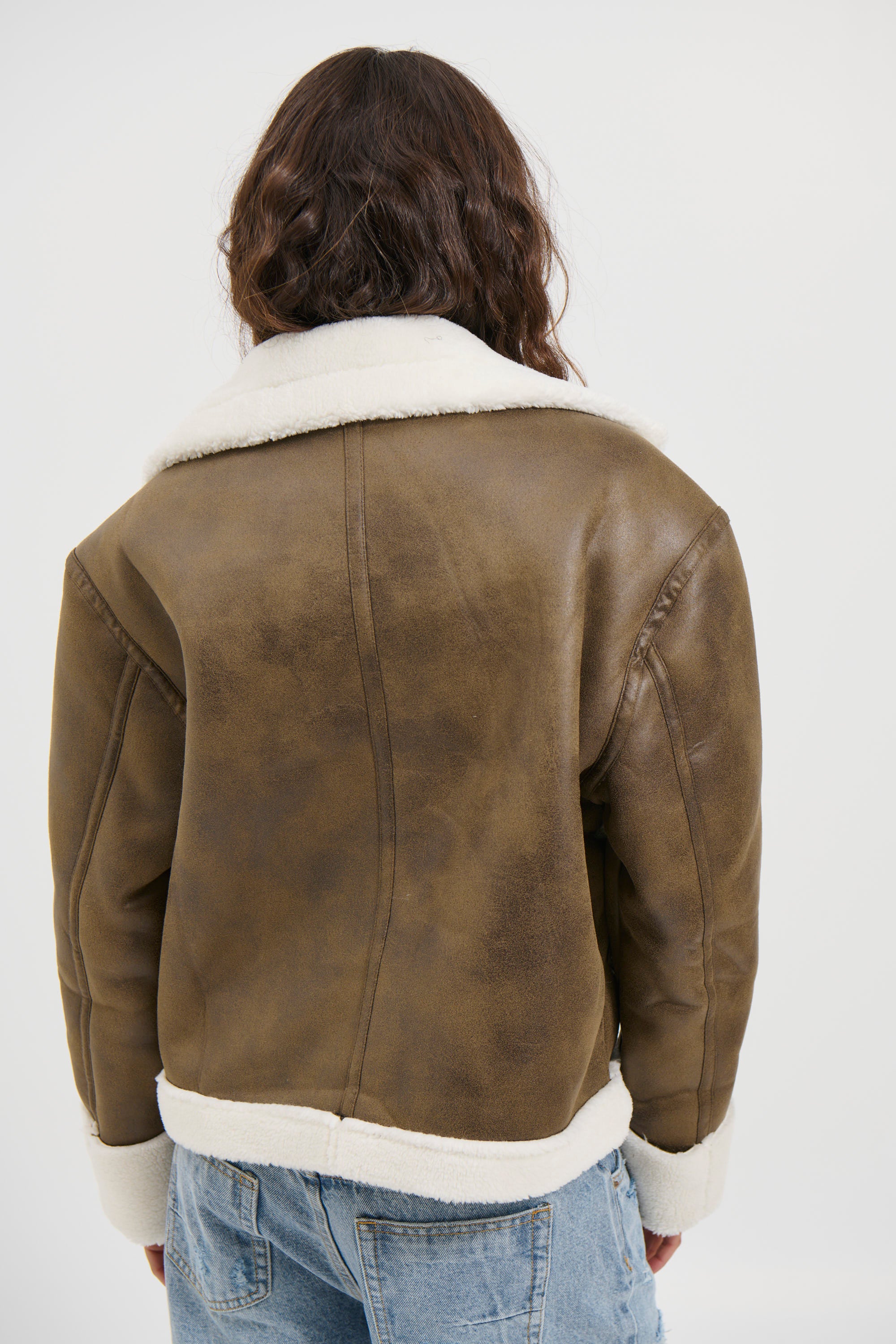 Percy Shearling Jacket Brown - FINAL SALE