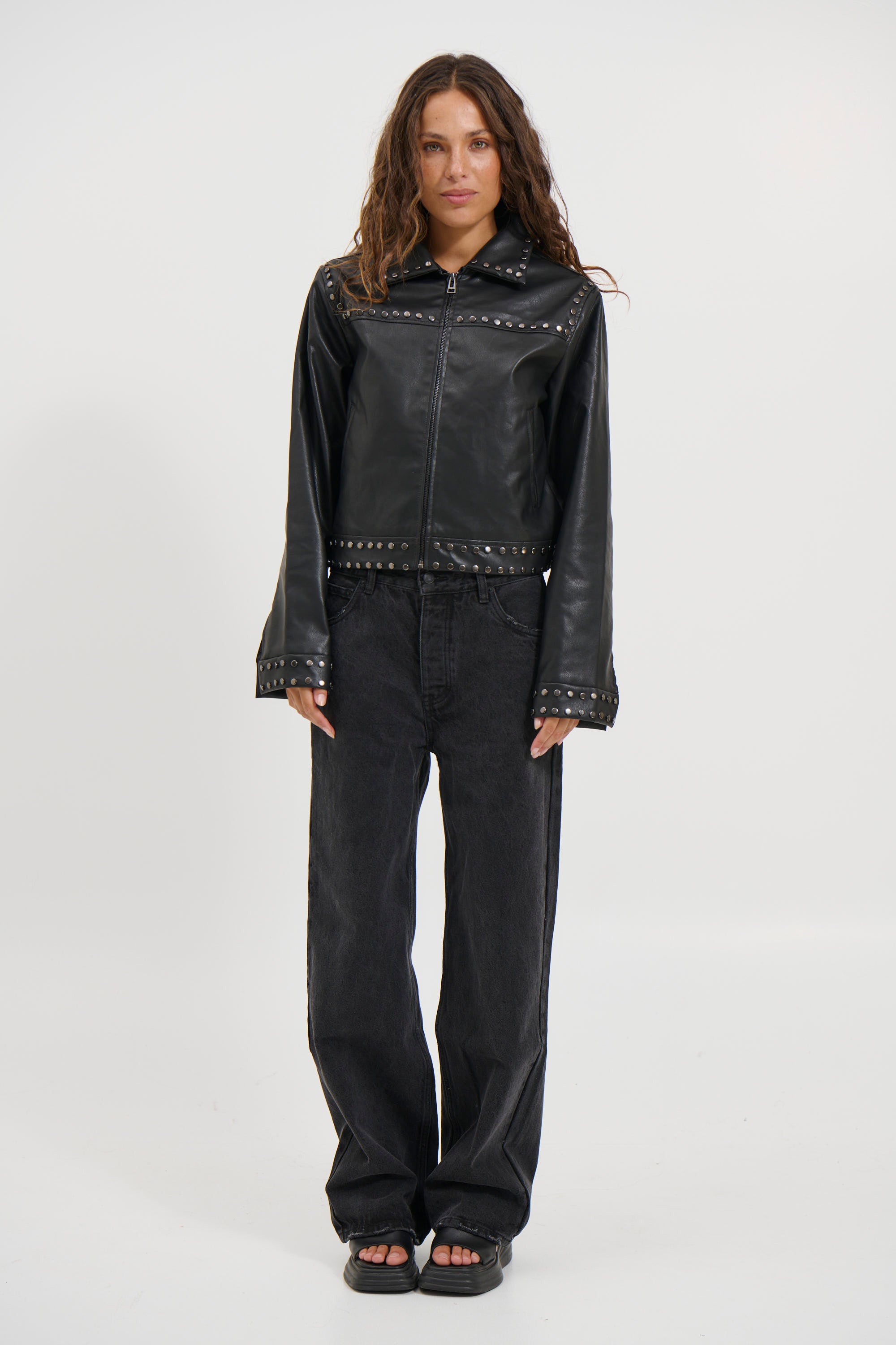 Meggie Studded Jacket Black - FINAL SALE