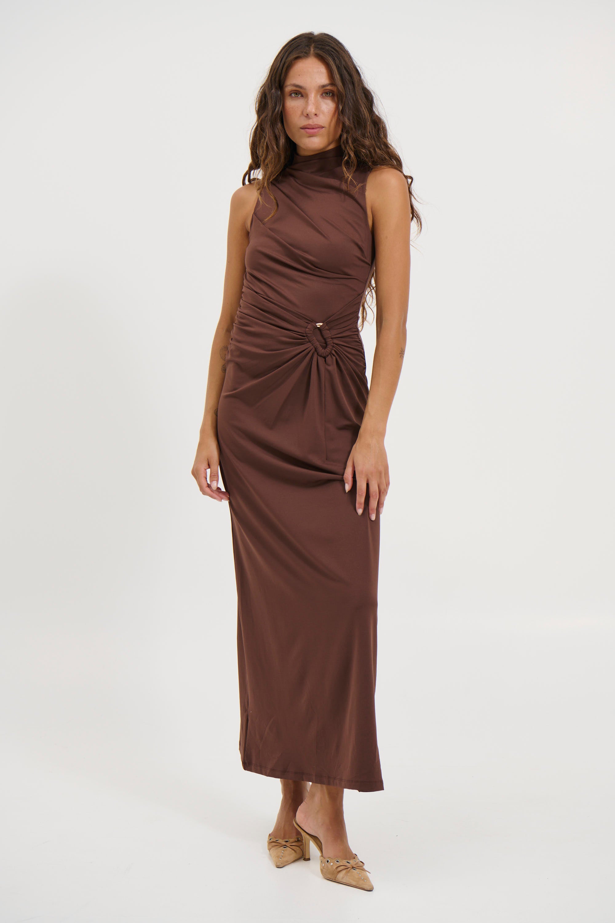 Daria Maxi Dress Chocolate