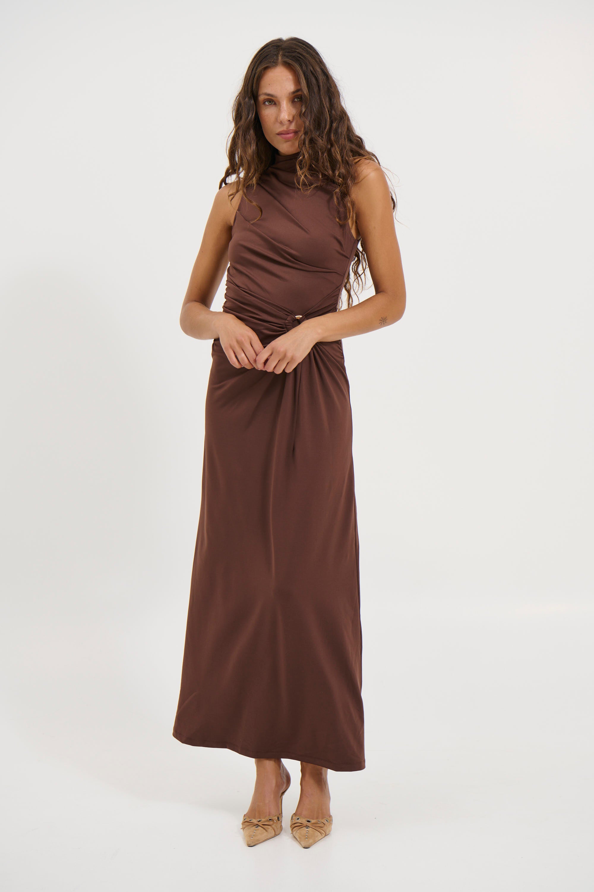 Daria Maxi Dress Chocolate