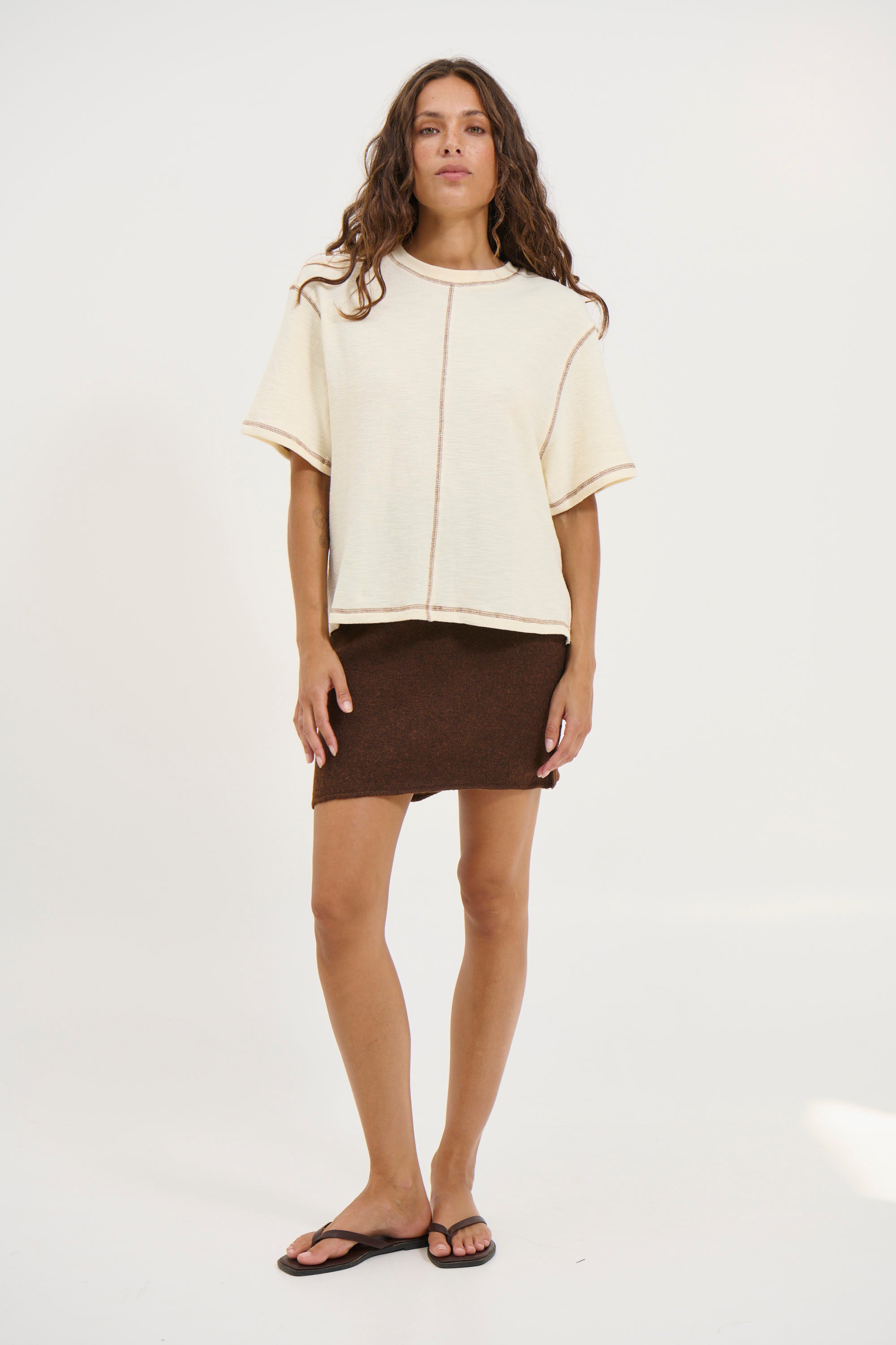 Torrence Mini Skirt Chocolate