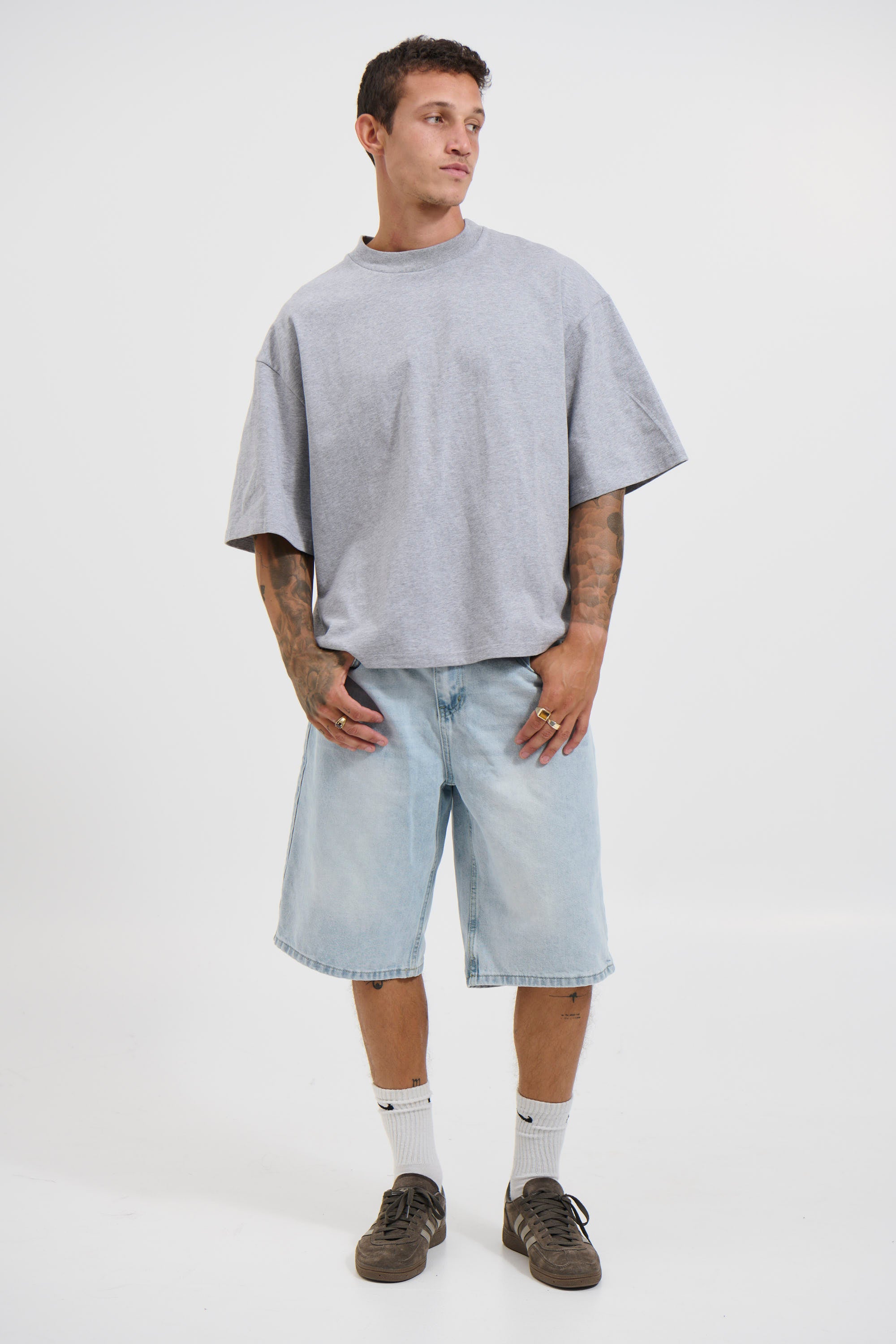 Emmett Box Tee Grey