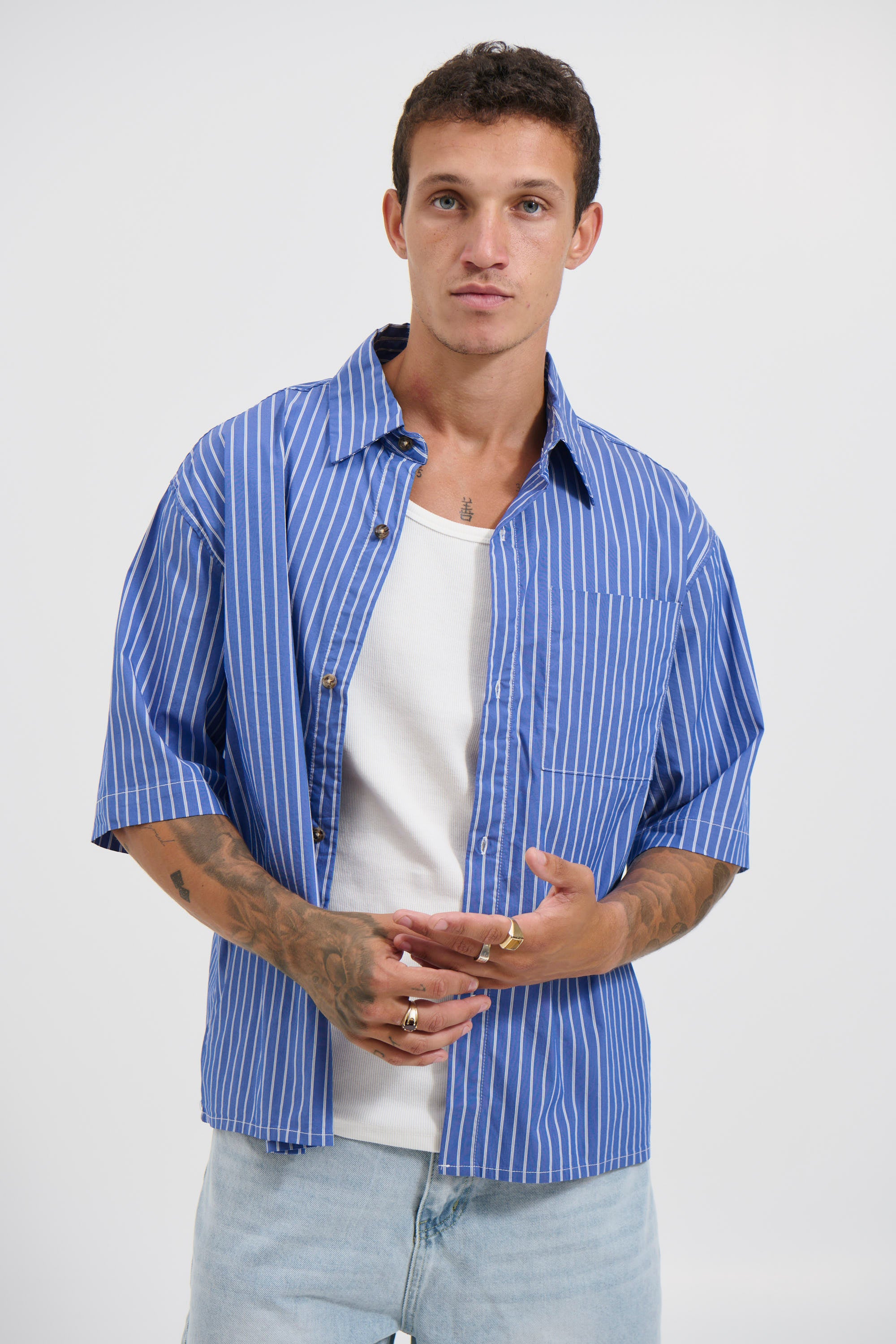 Scott Shirt Blue Stripe