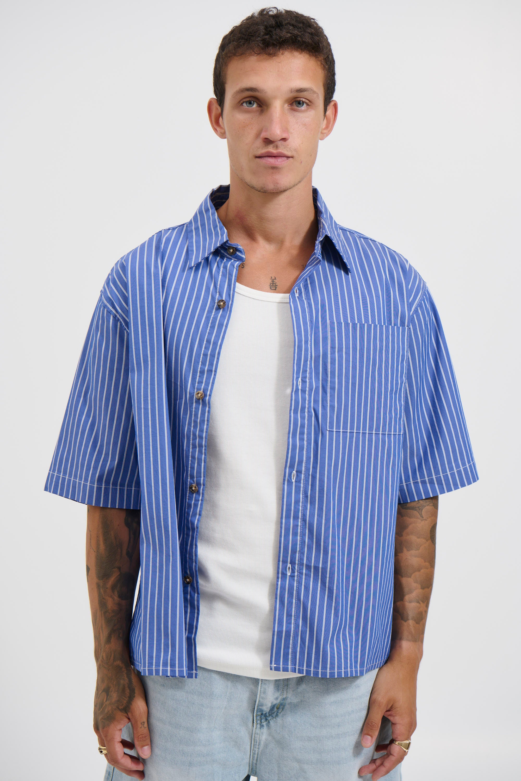 Scott Shirt Blue Stripe