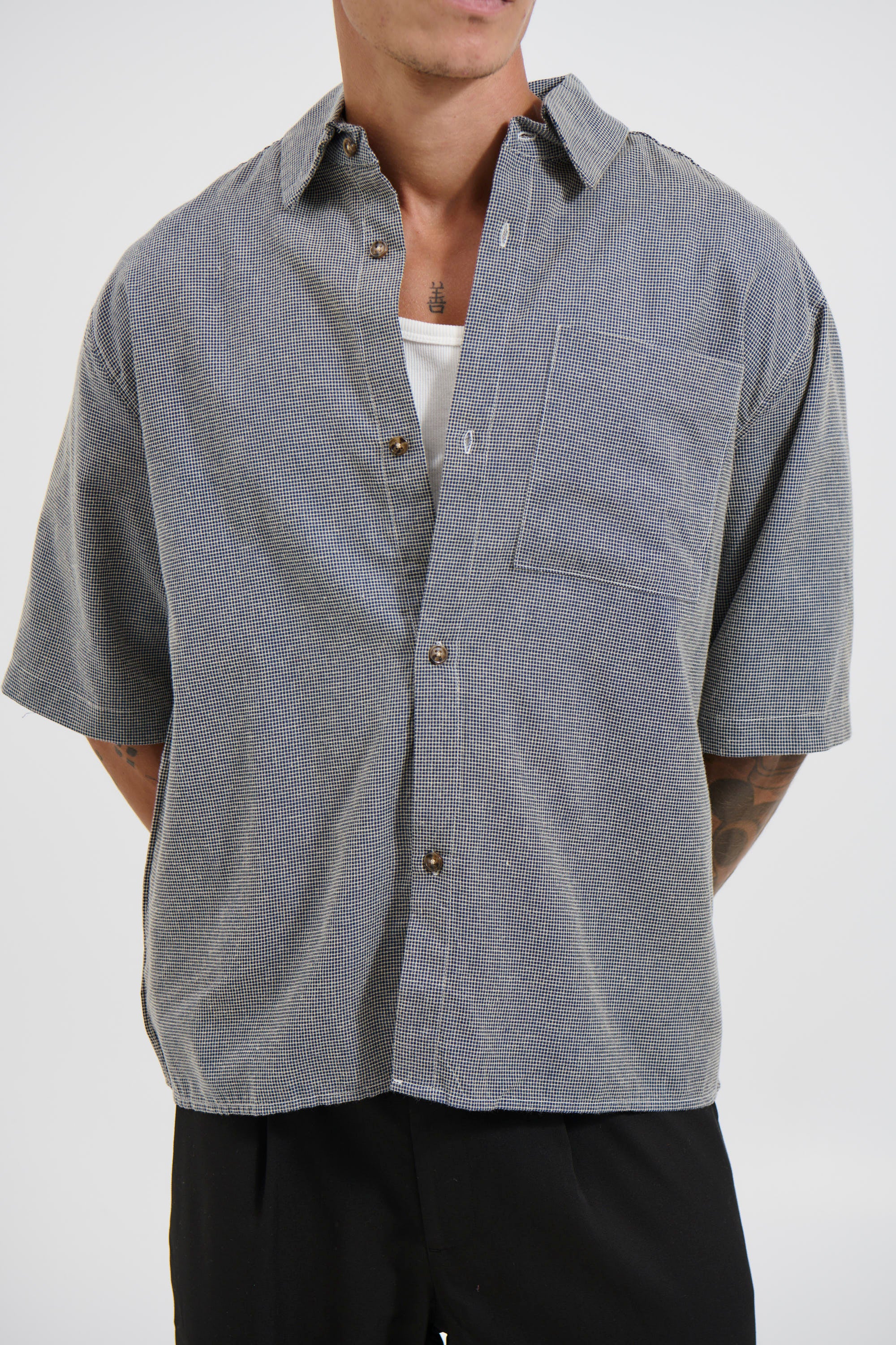 Scott Shirt Check Blue