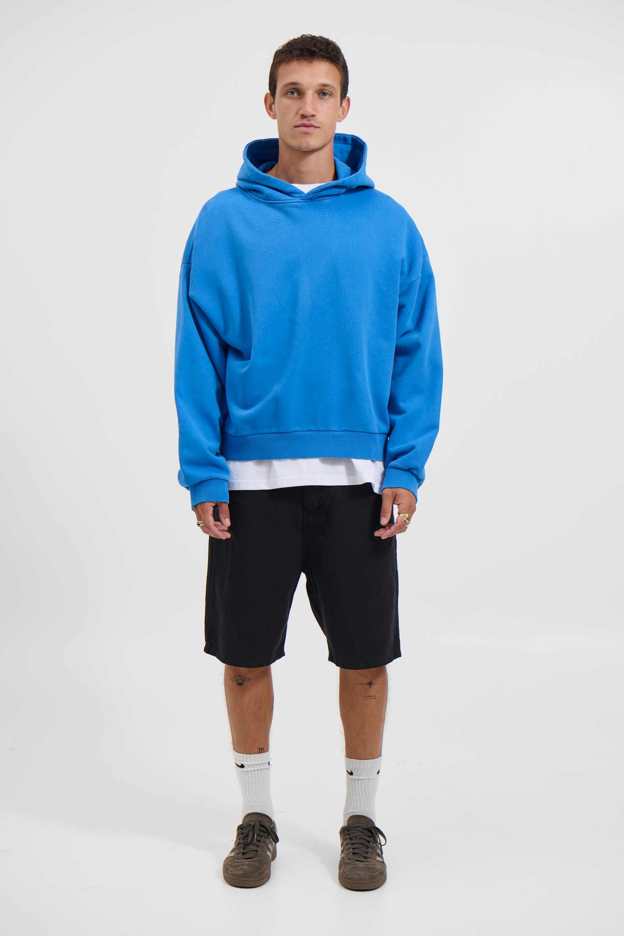 Andrew Heavy Hoodie Cobalt
