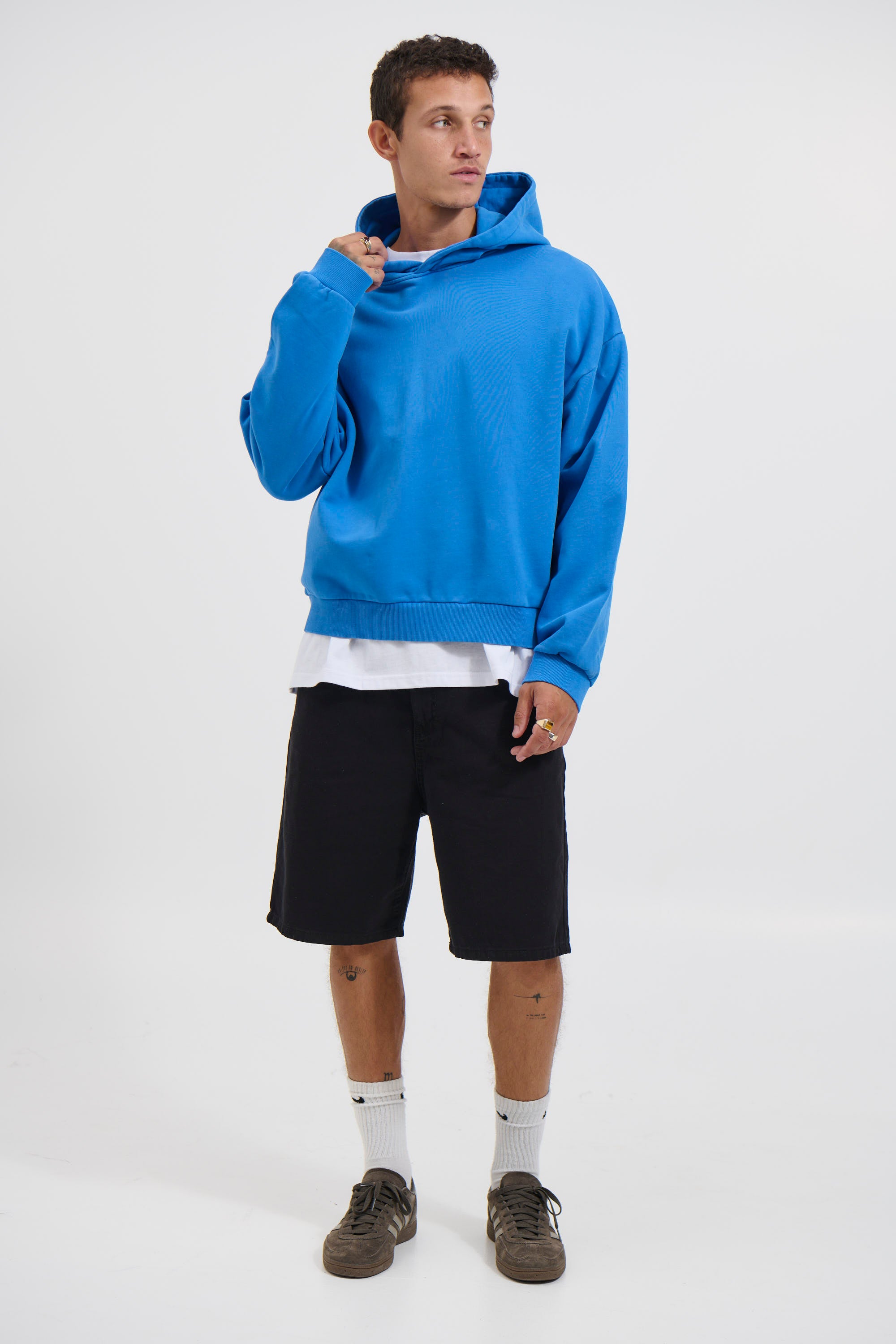 Andrew Heavy Hoodie Cobalt