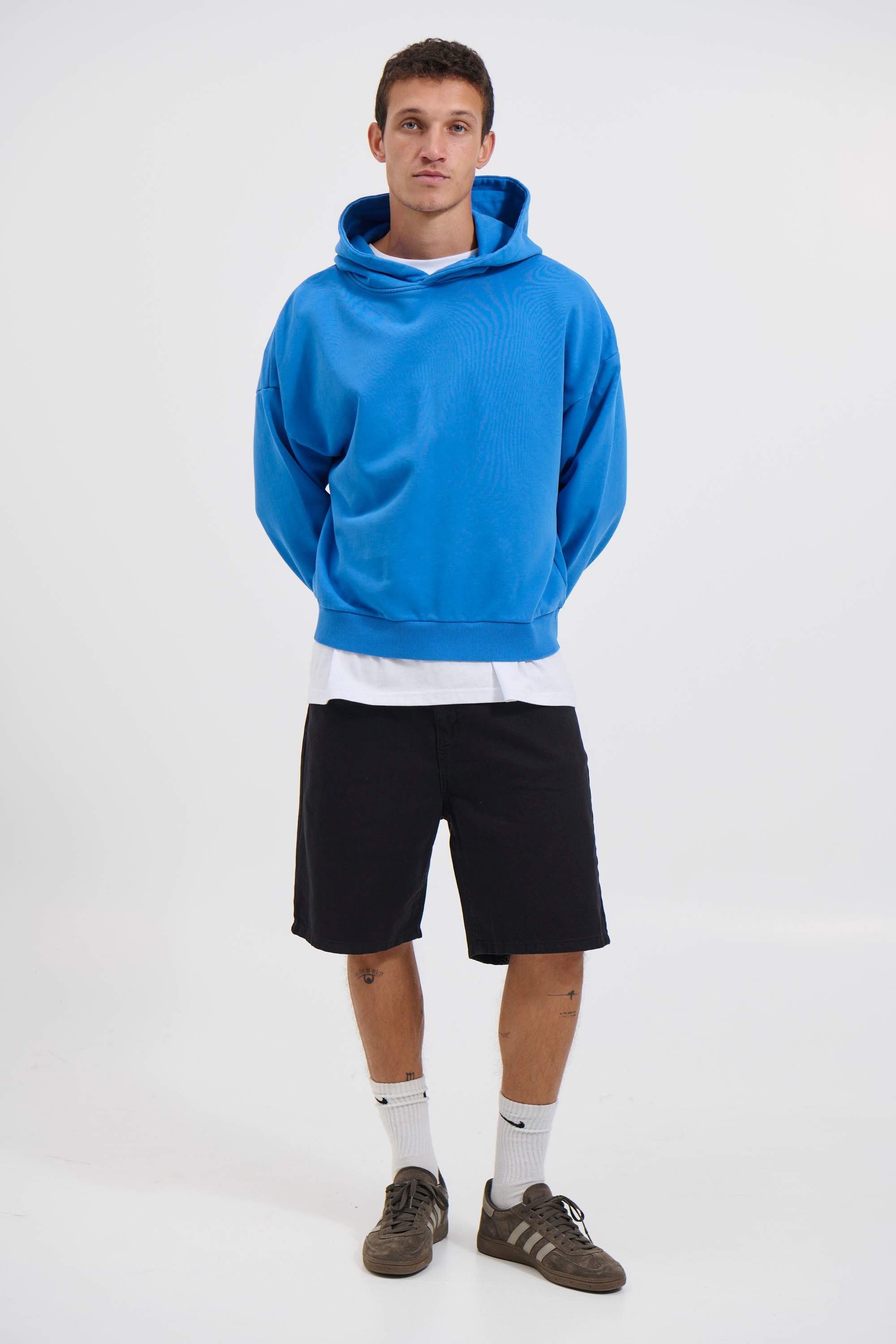 Andrew Heavy Hoodie Cobalt