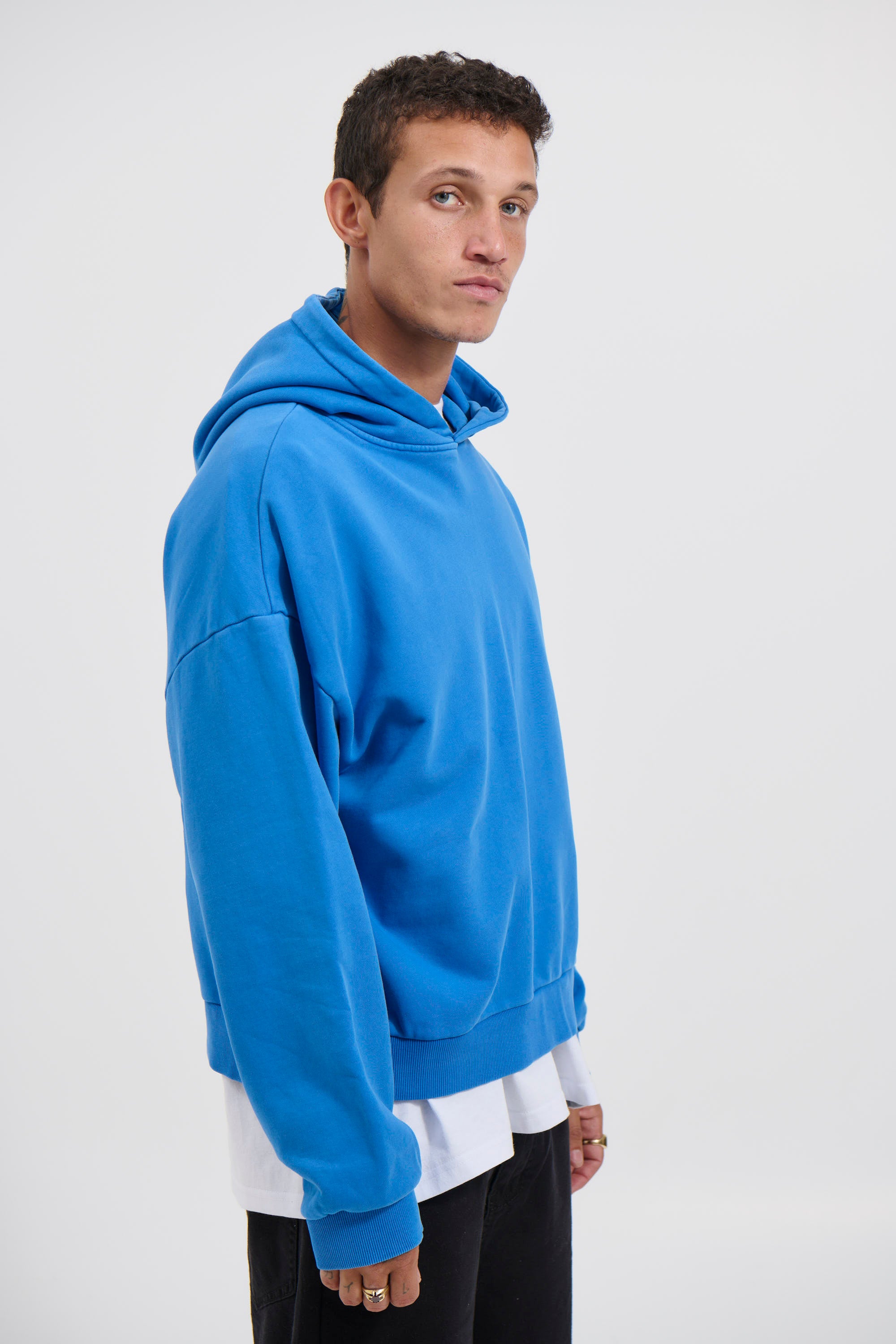 Andrew Heavy Hoodie Cobalt