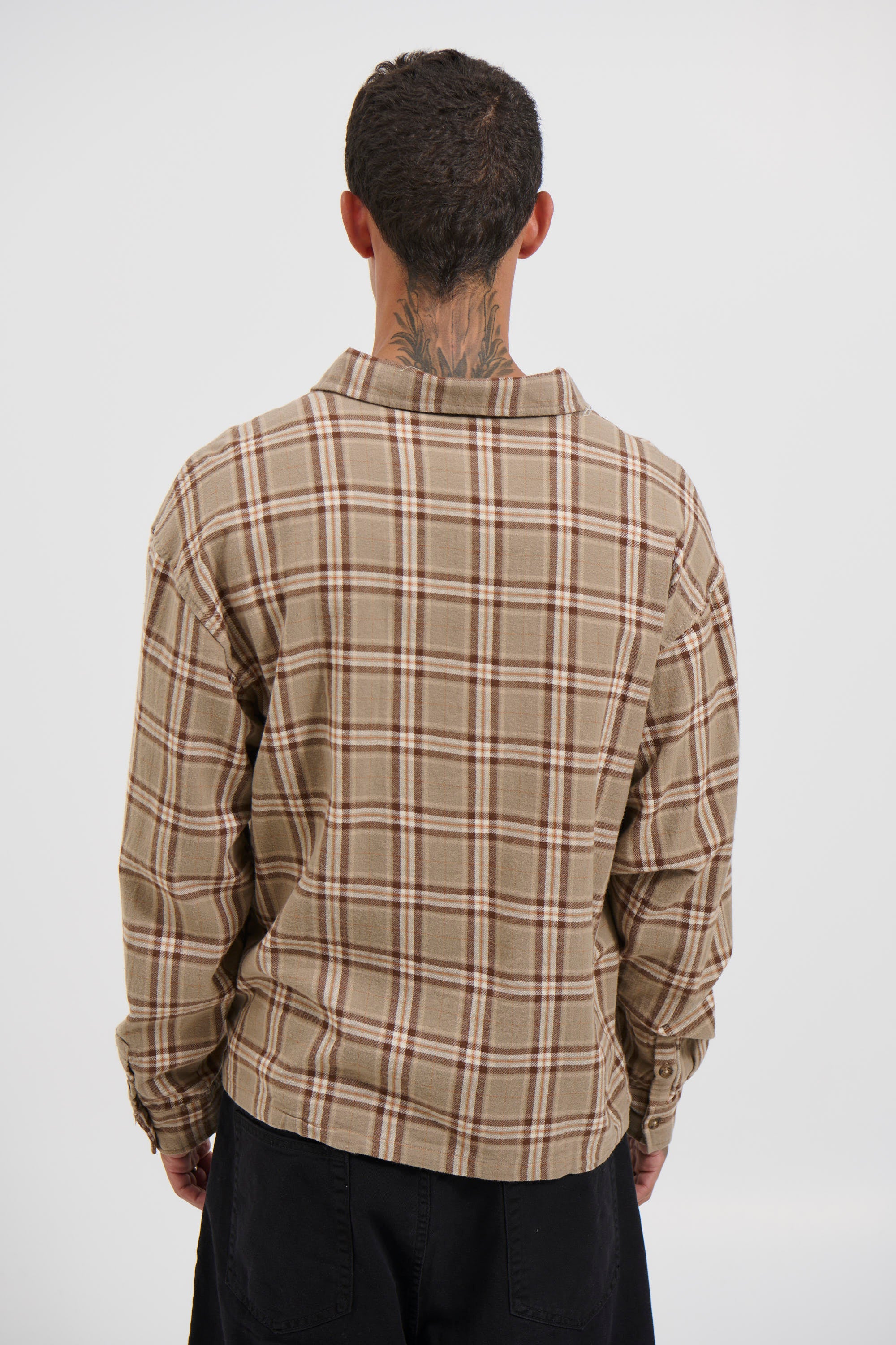 Brooklyn Check Shirt Light Brown
