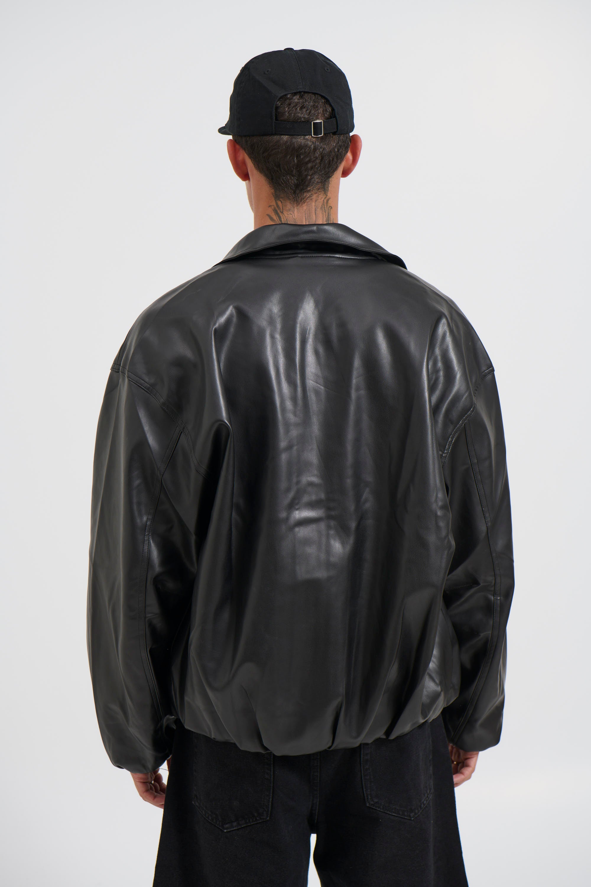 NTH Coated Bomber Jacket Black