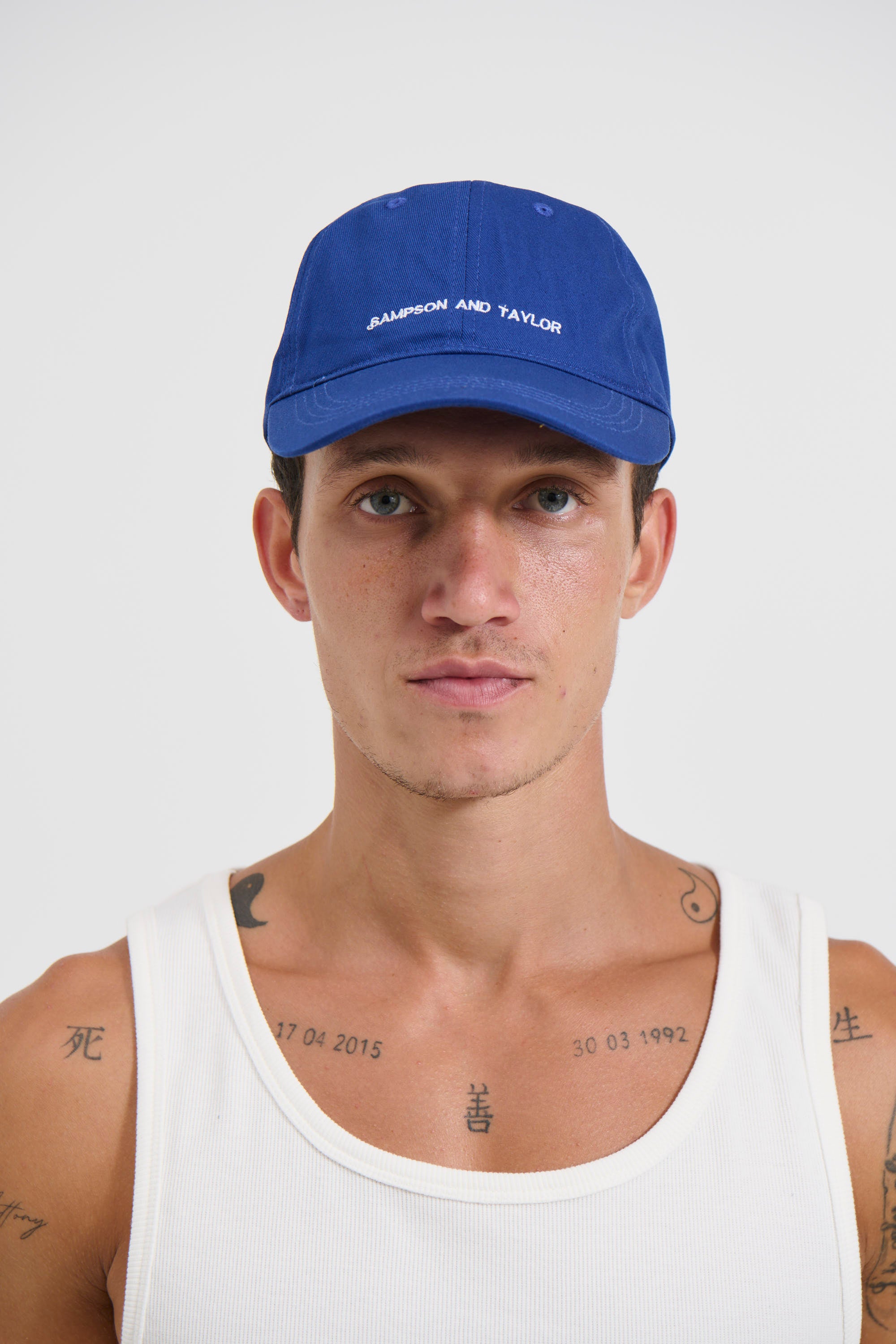 College Cap Minimal Blue