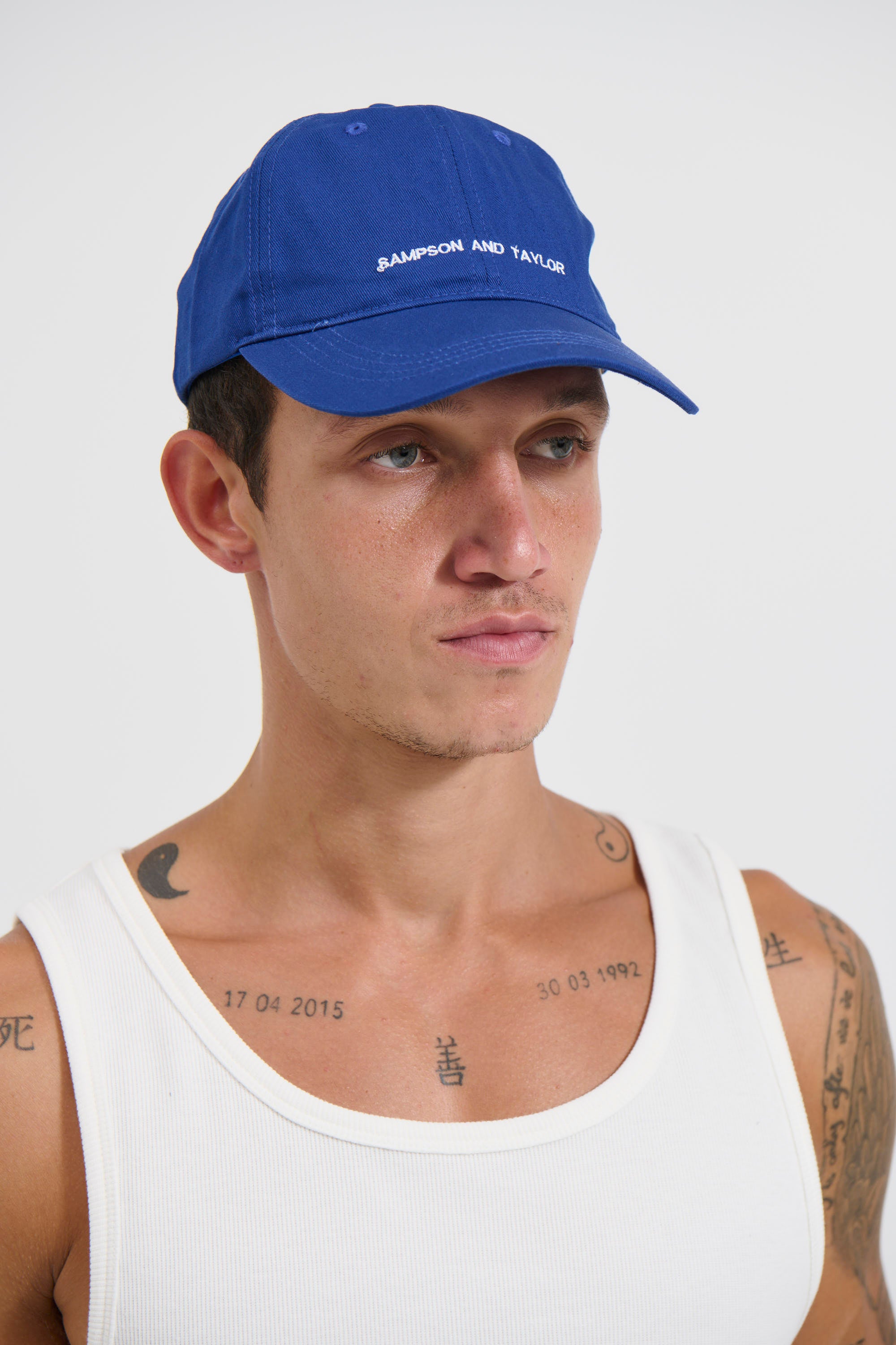 College Cap Minimal Blue