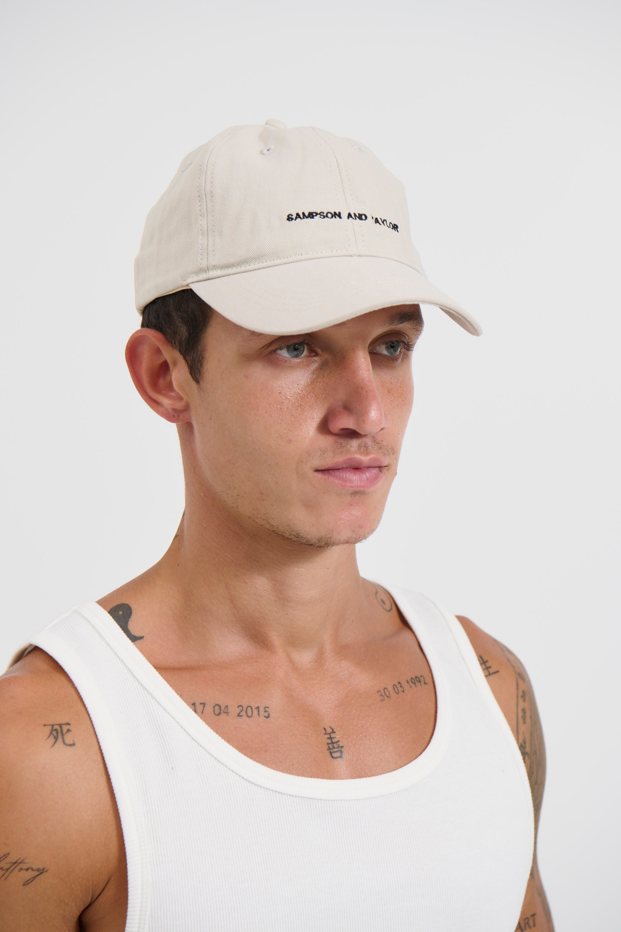College Cap Minimal Beige