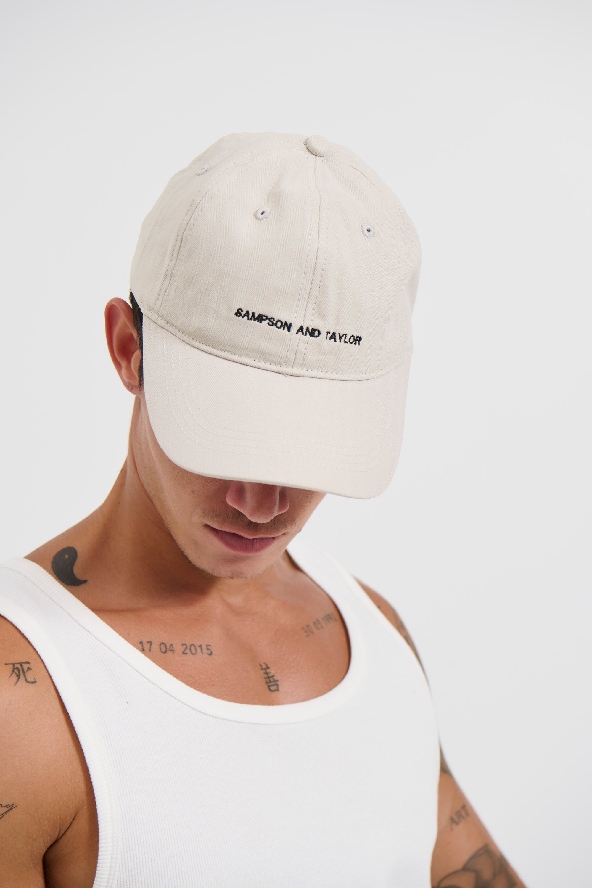 College Cap Minimal Beige