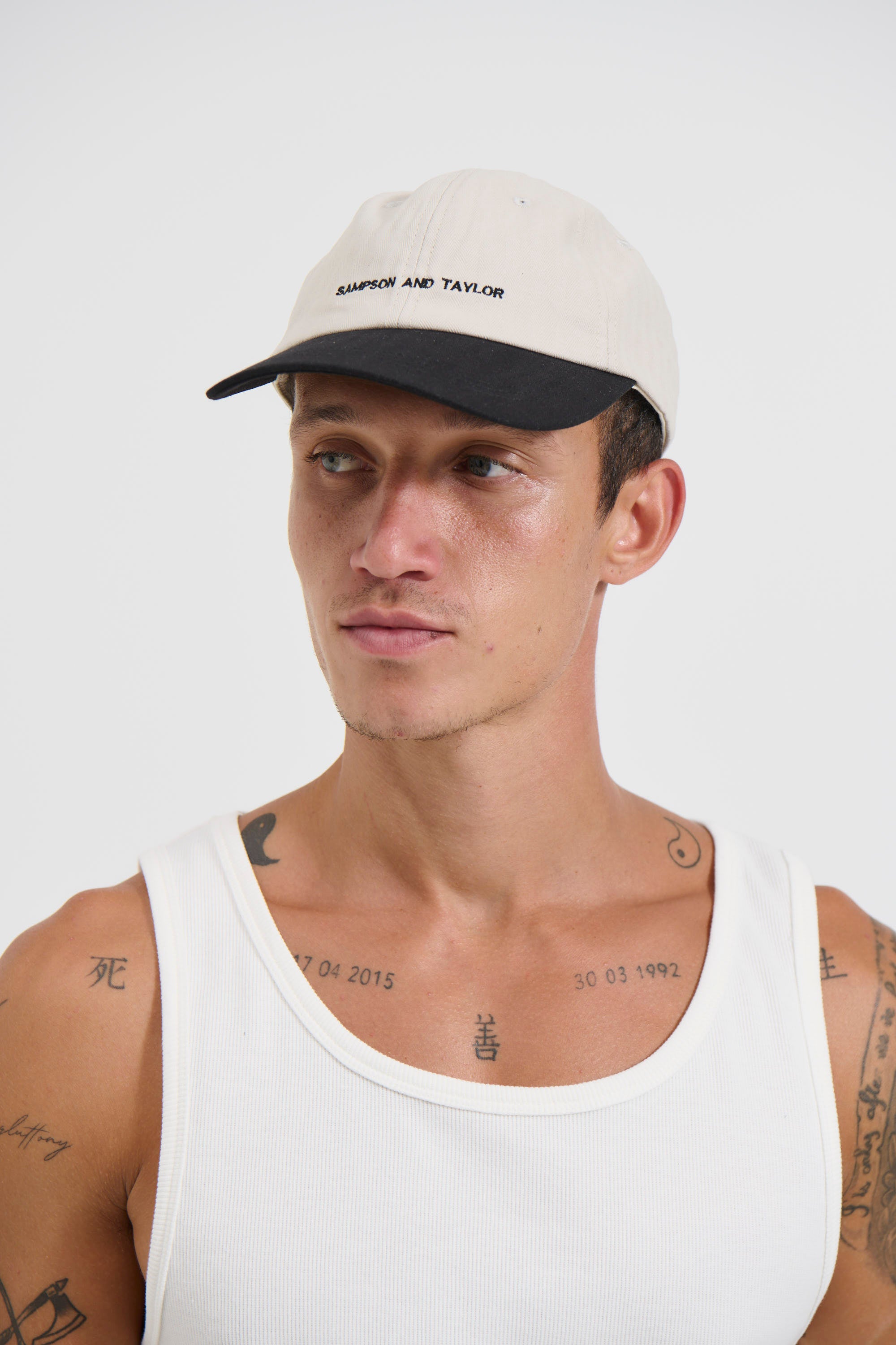 College Cap Contrast Black