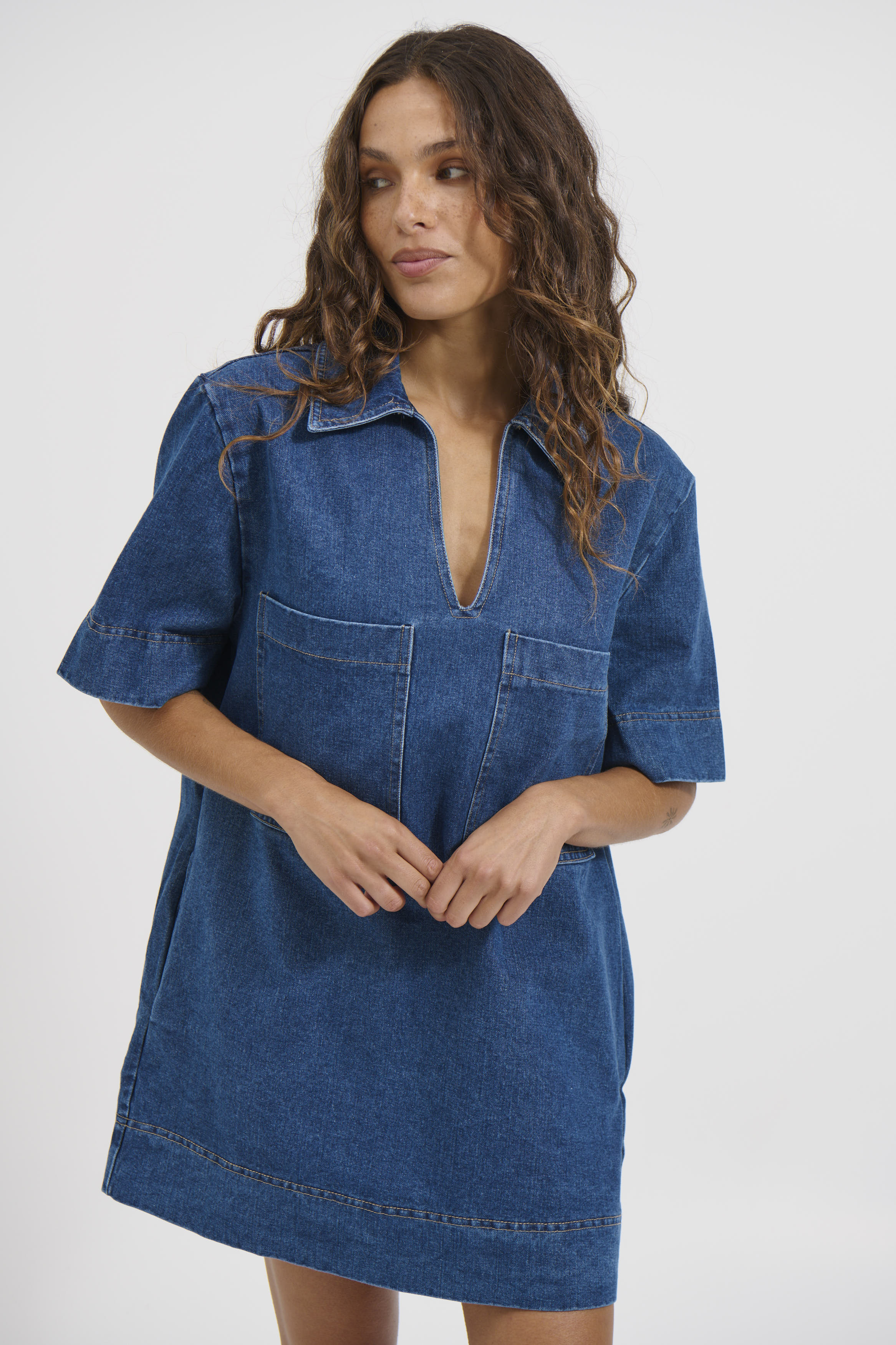 Tara Mini Dress Denim