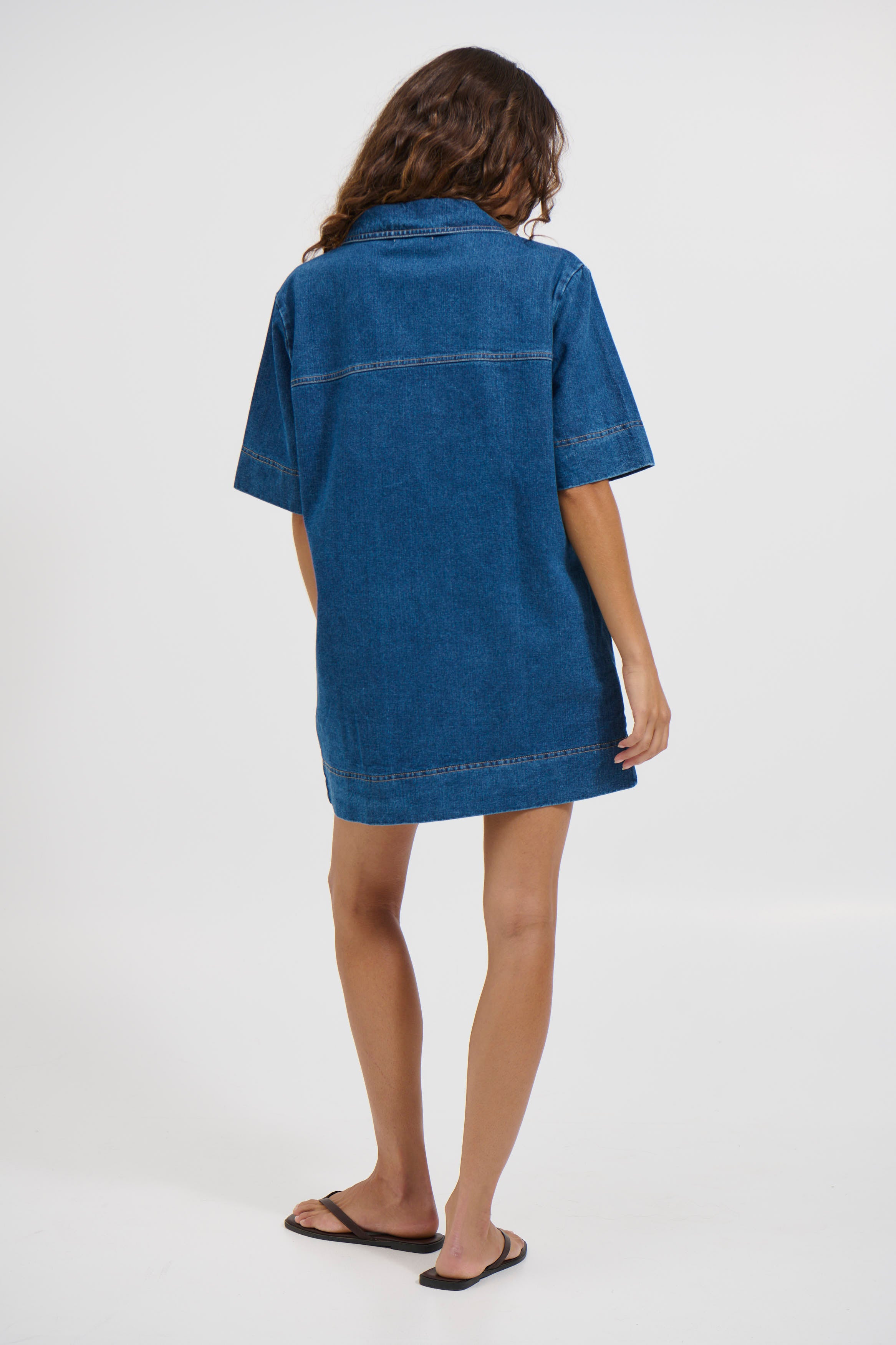 Tara Mini Dress Denim