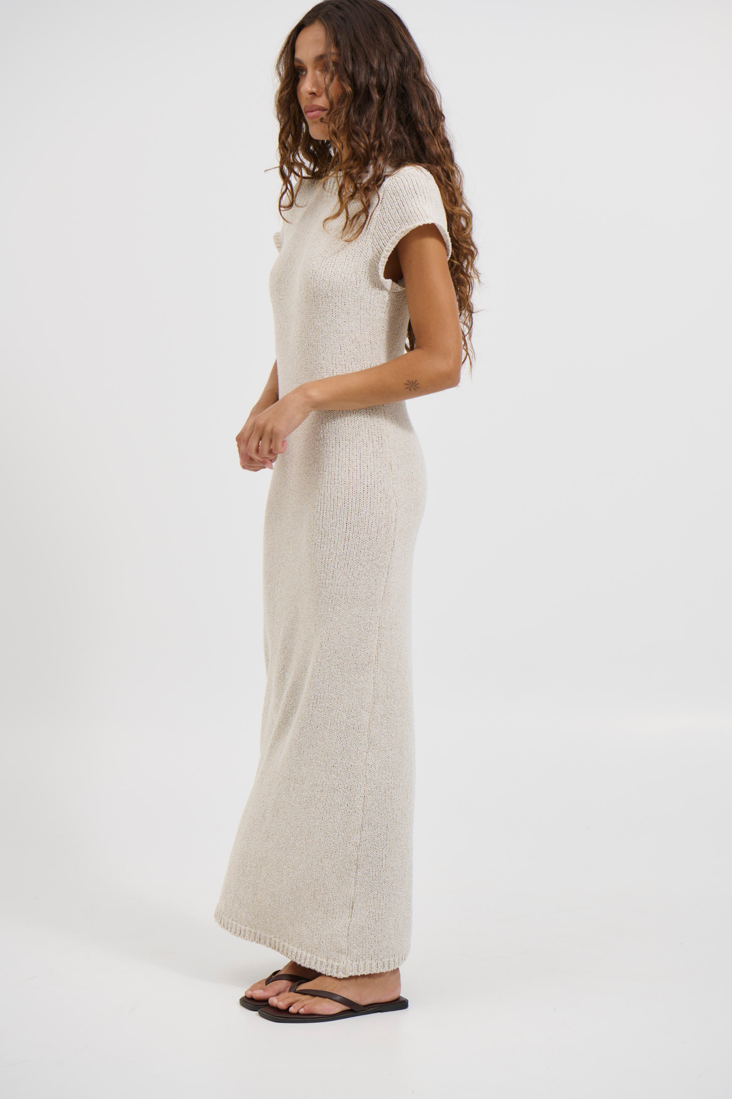 Jayda Maxi Dress Oat - FINAL SALE