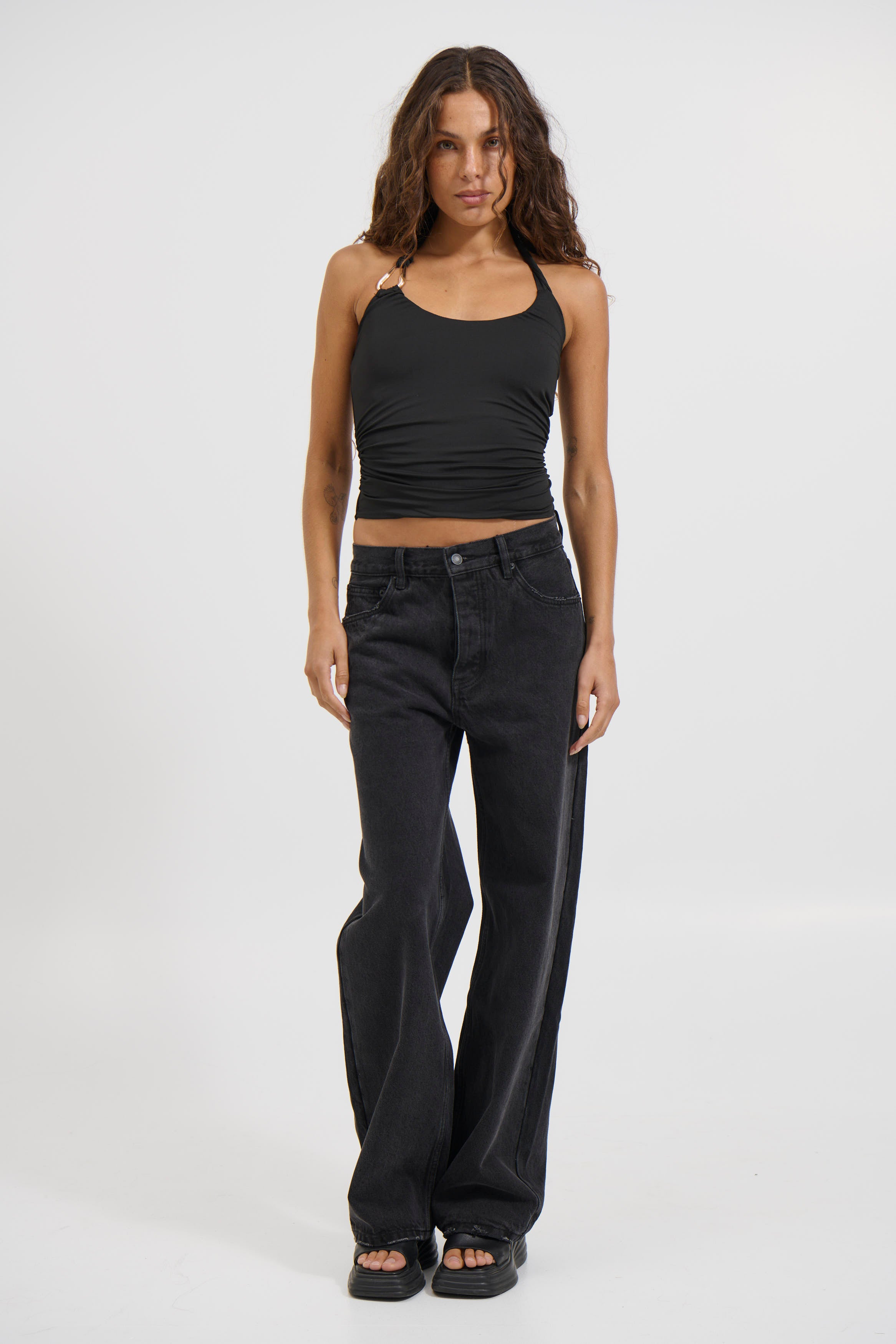 Ash Tank Top Black