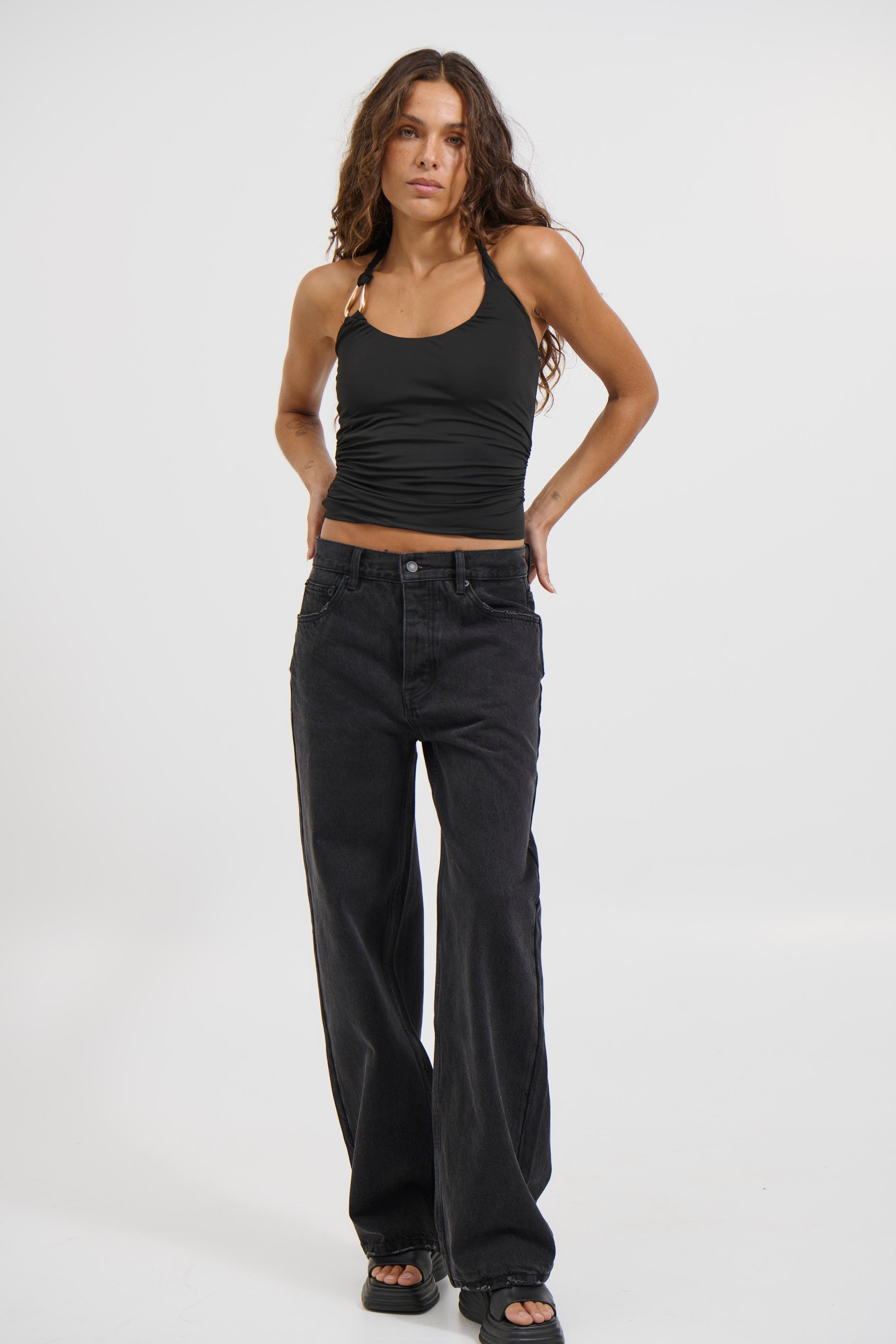Ash Tank Top Black