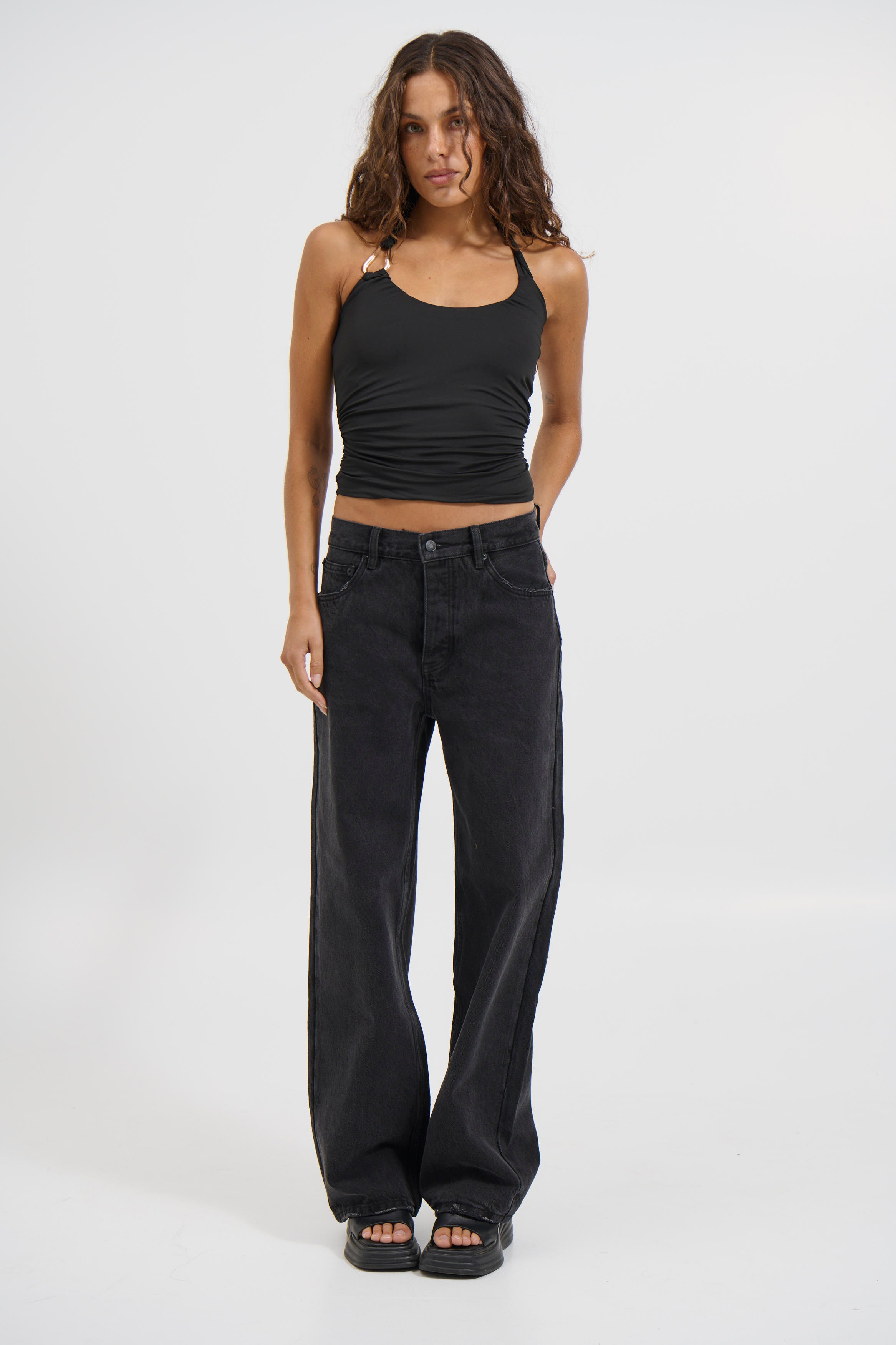 Ash Tank Top Black