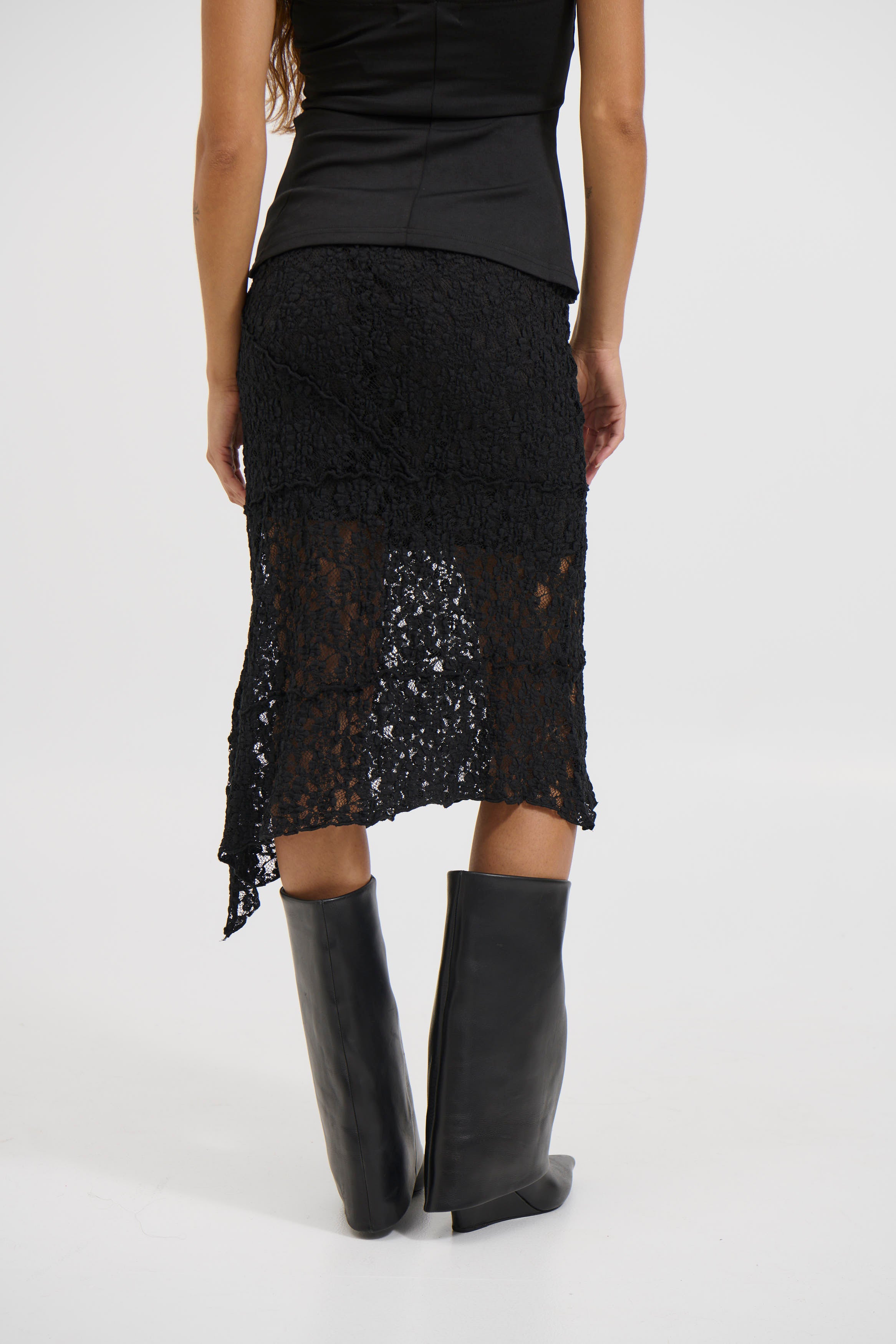 Nyla Lace Skirt Black