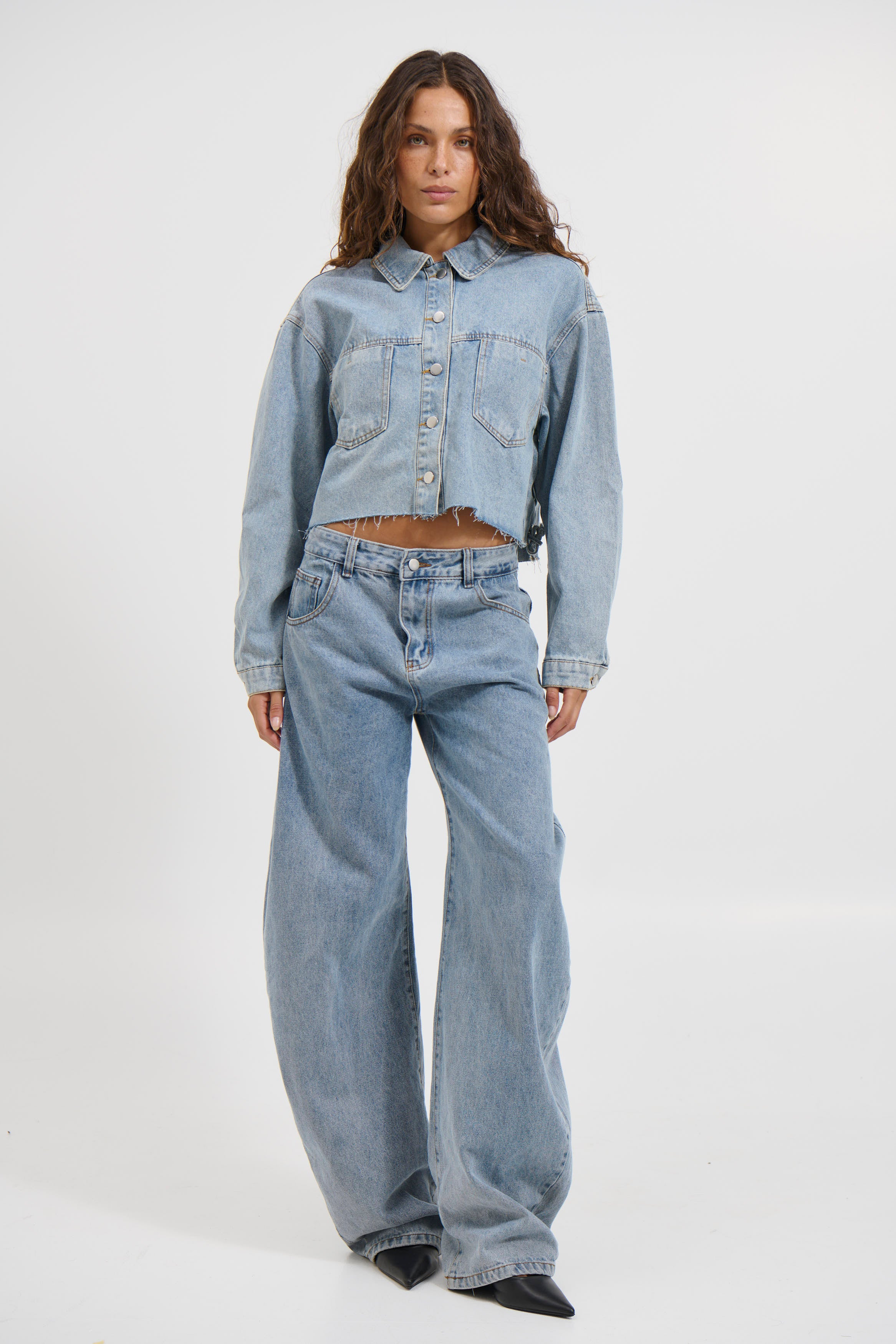 Francie Denim Shirt Blue