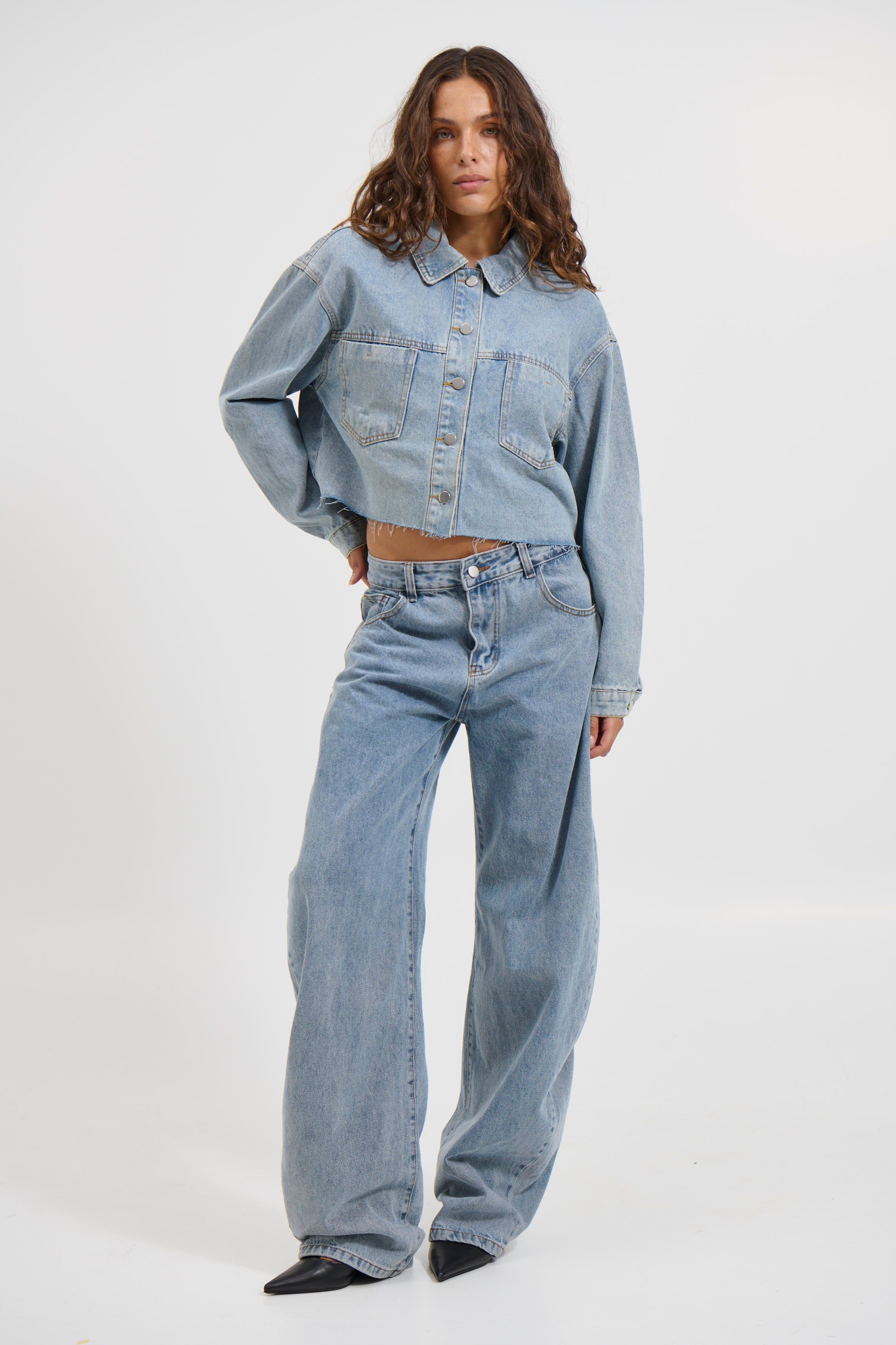 Francie Denim Shirt Blue