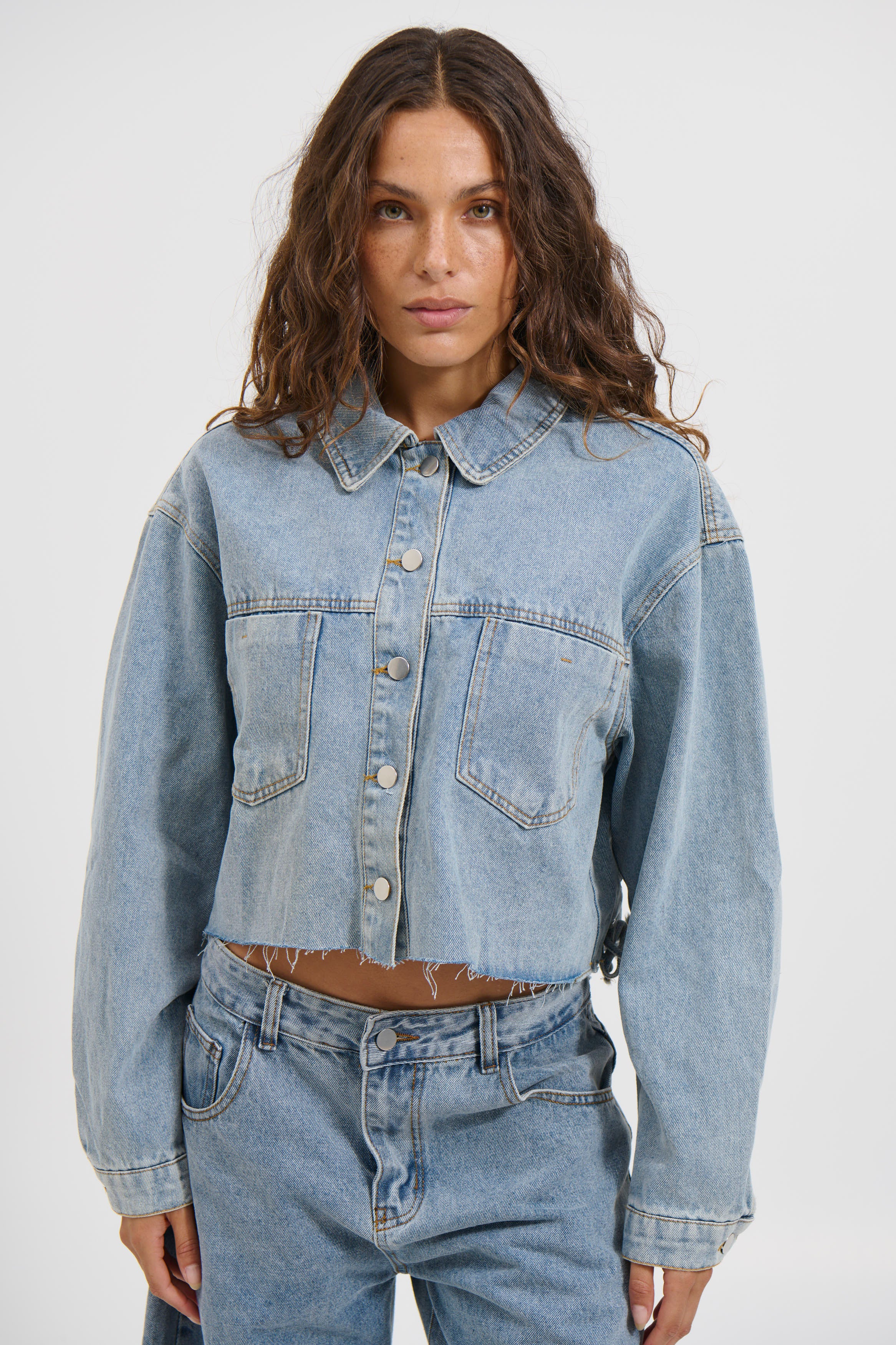 Francie Denim Shirt Blue