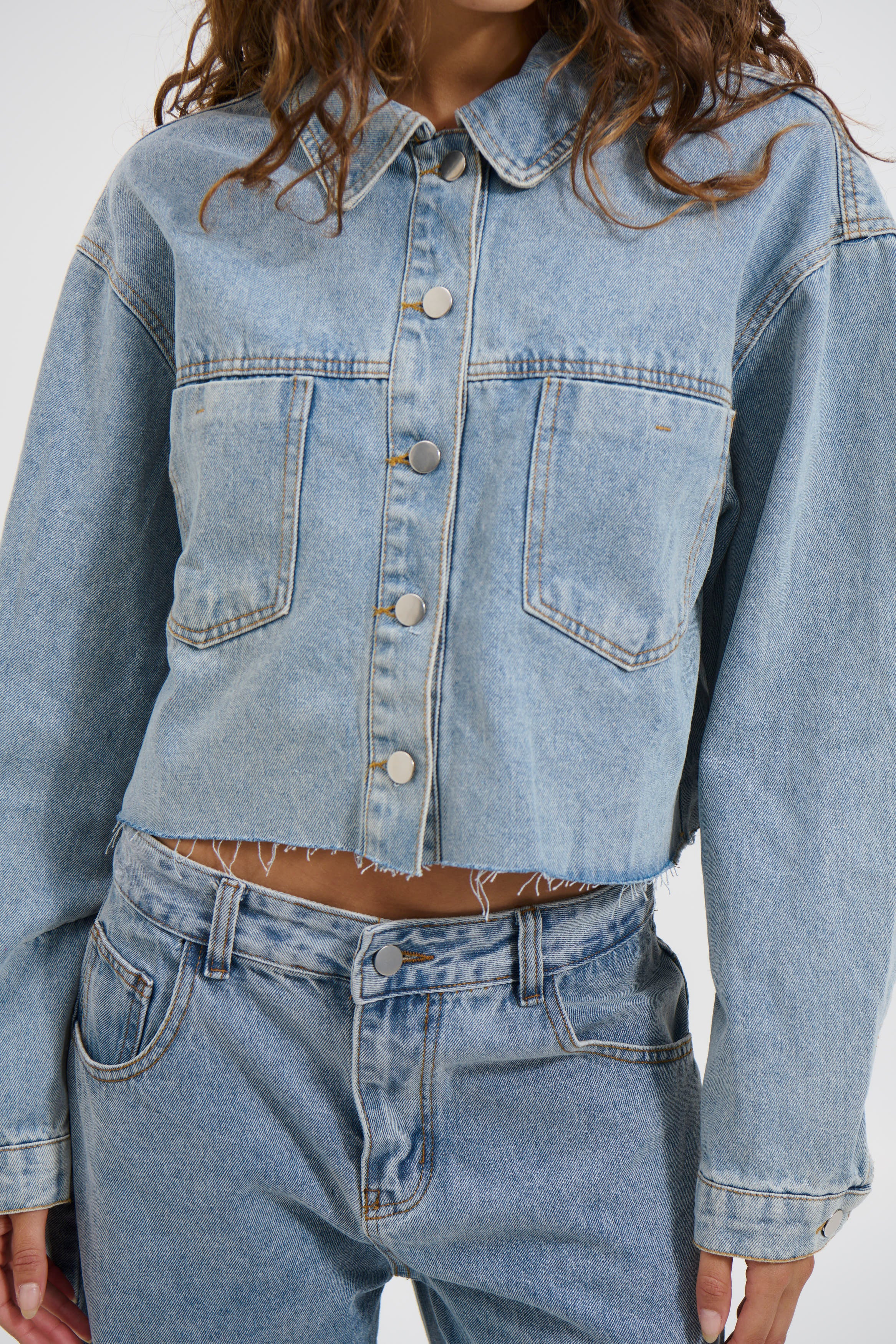 Francie Denim Shirt Blue