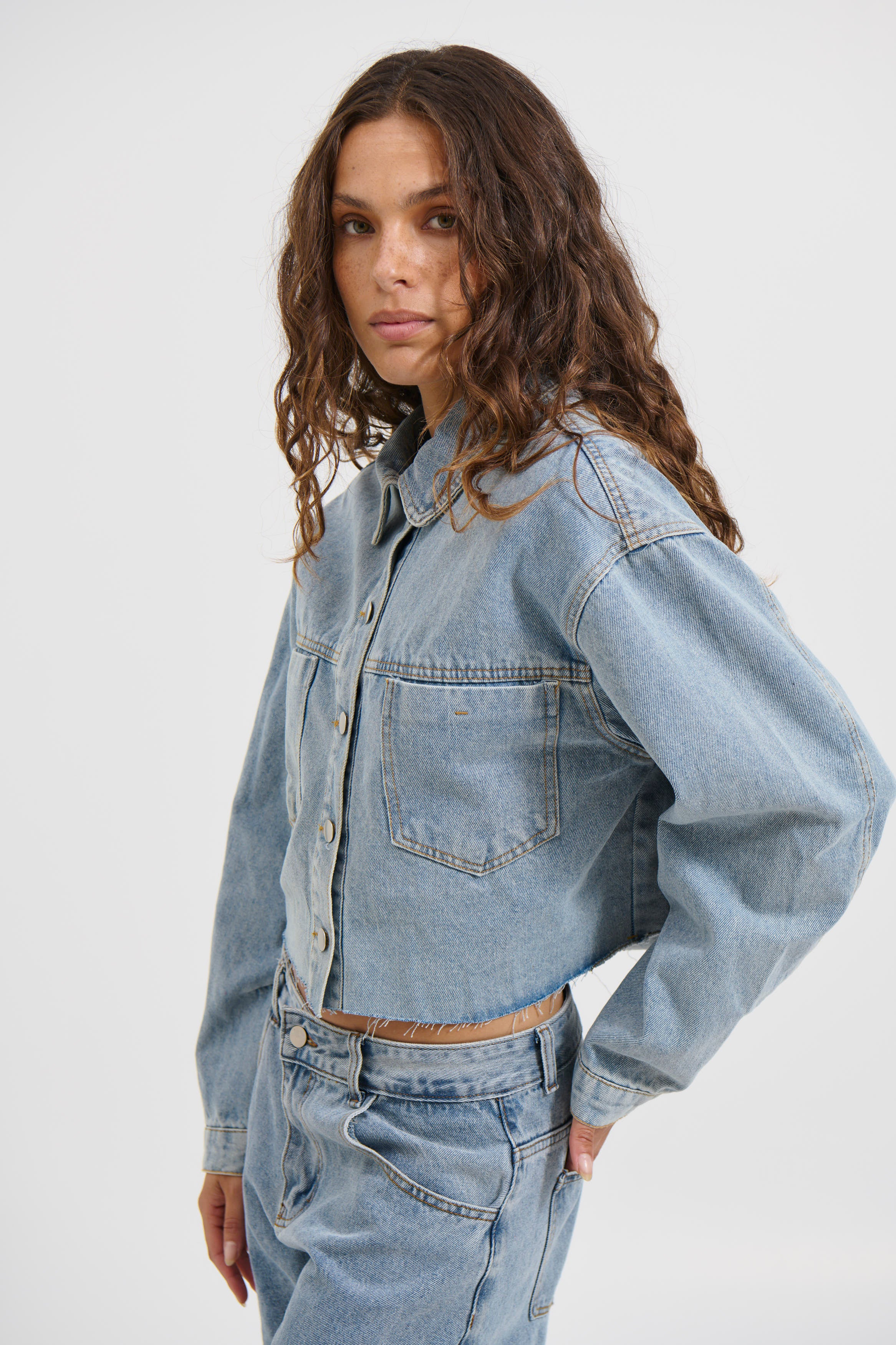 Francie Denim Shirt Blue
