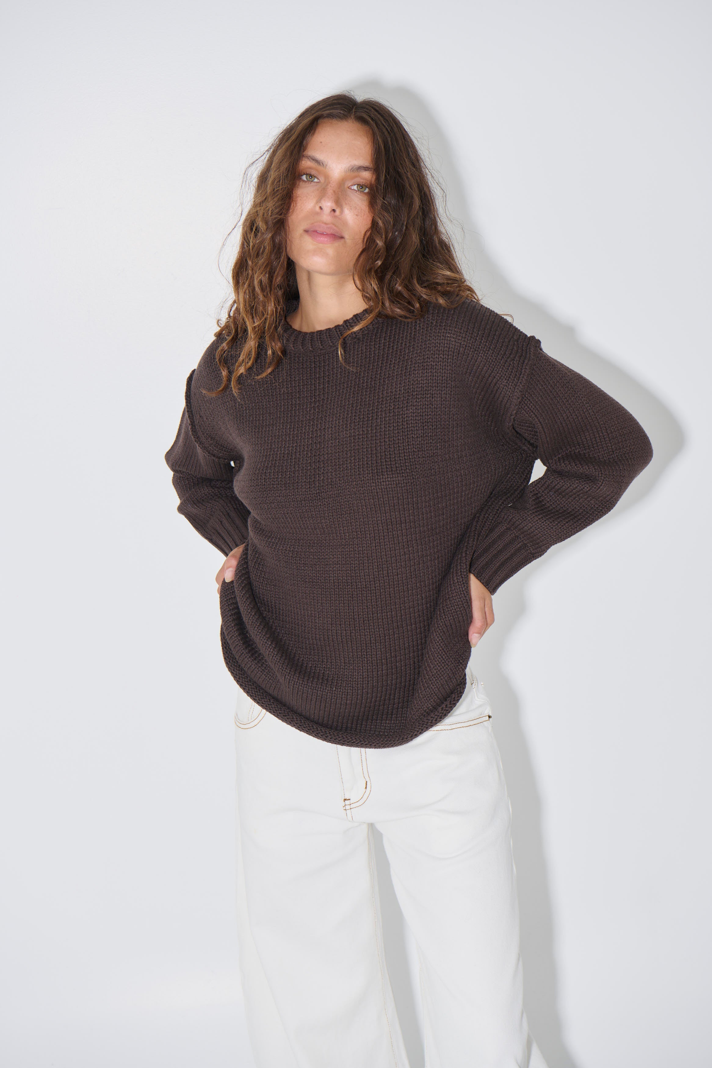 Toni Knit Jumper Chocolate