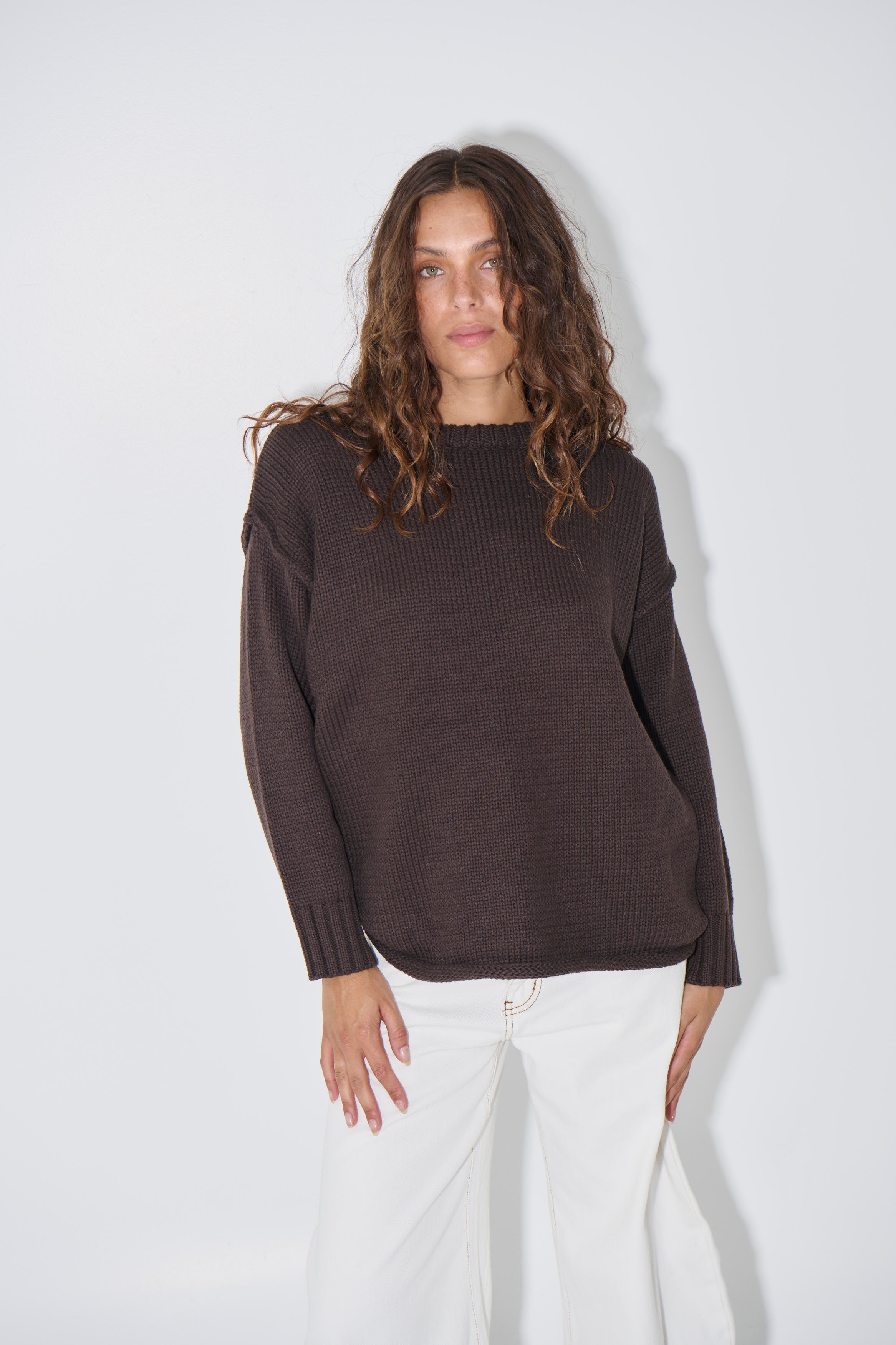 Toni Knit Jumper Chocolate - FINAL SALE