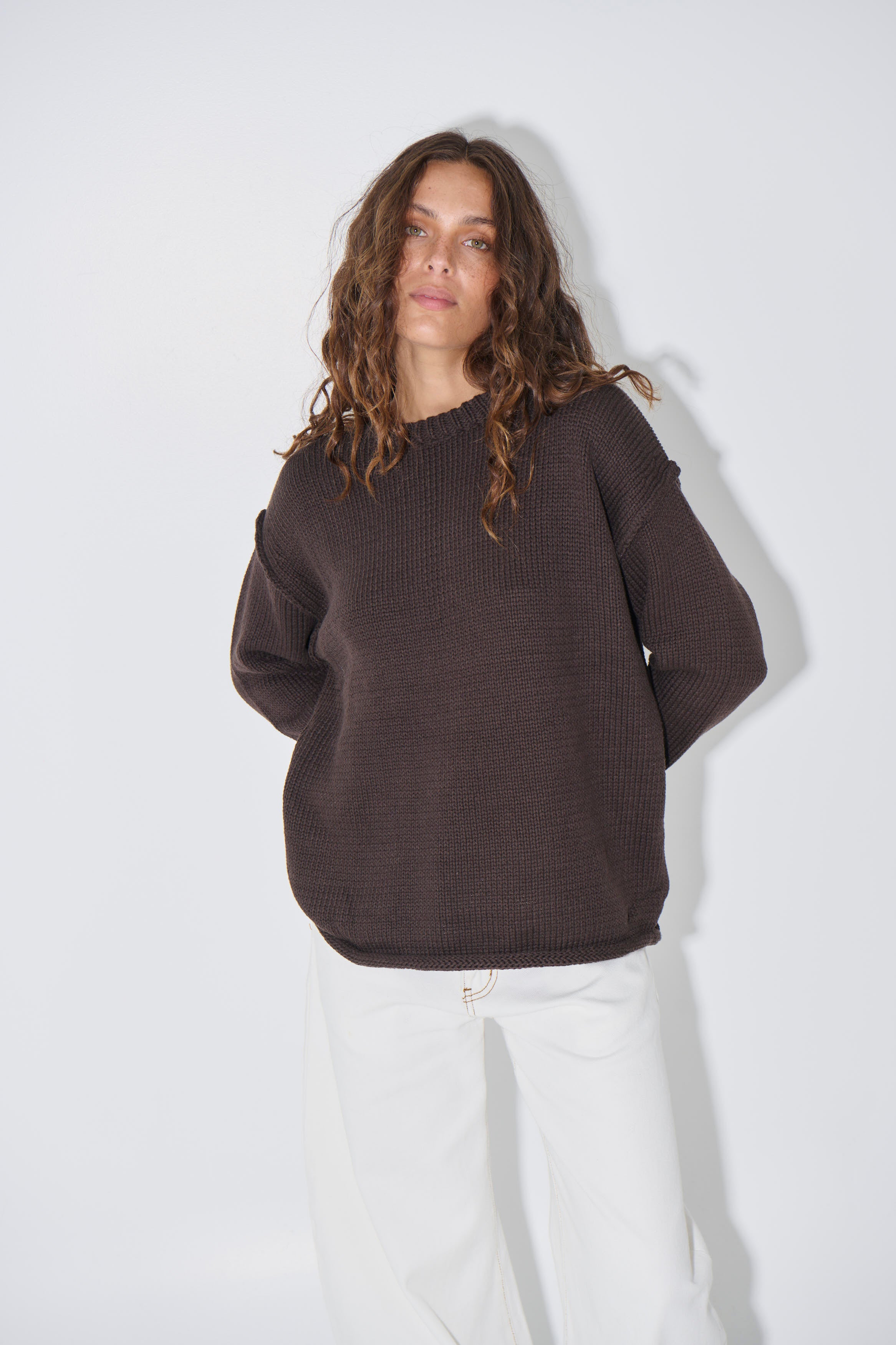 Toni Knit Jumper Chocolate - FINAL SALE