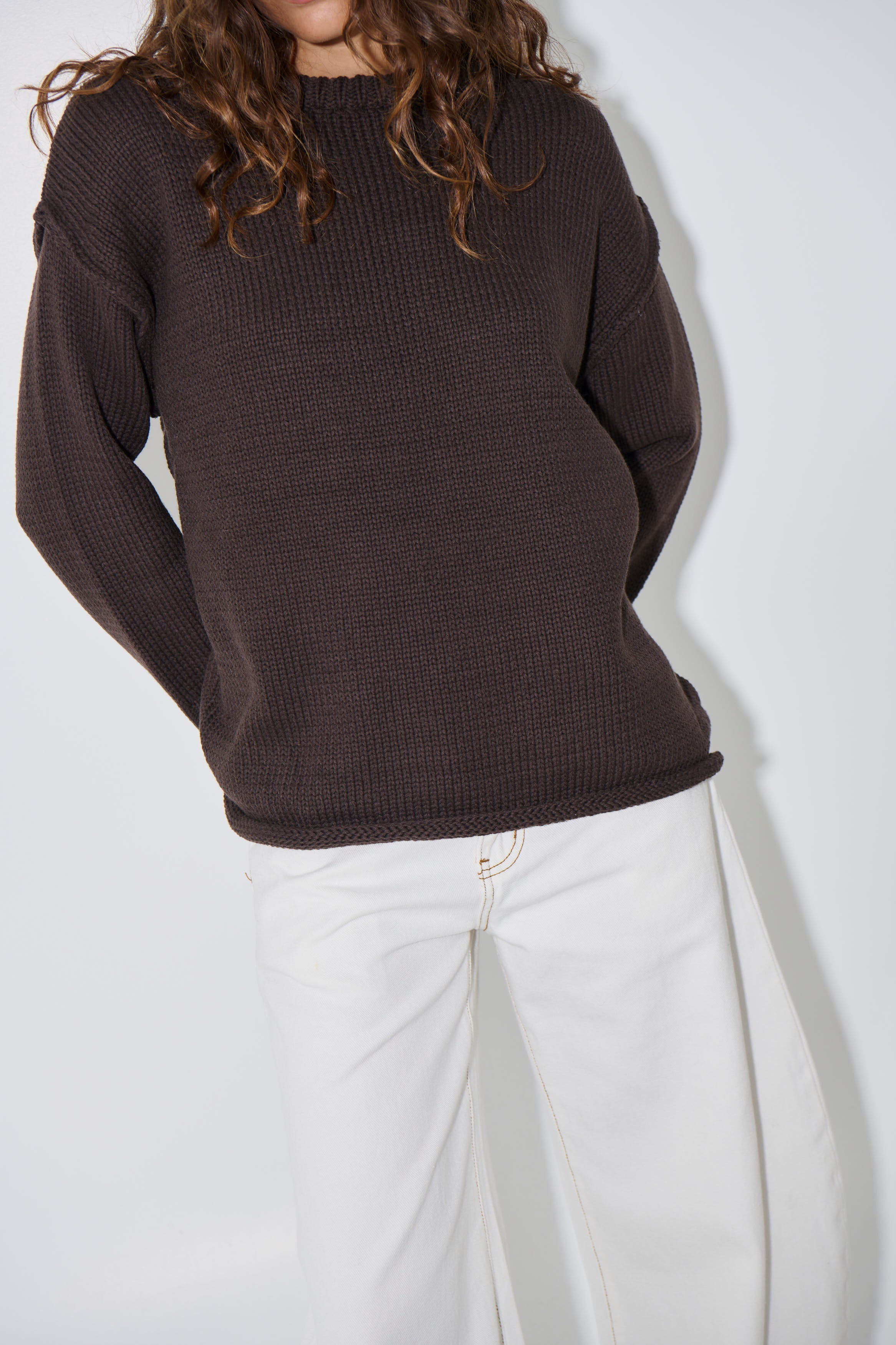 Toni Knit Jumper Chocolate - FINAL SALE