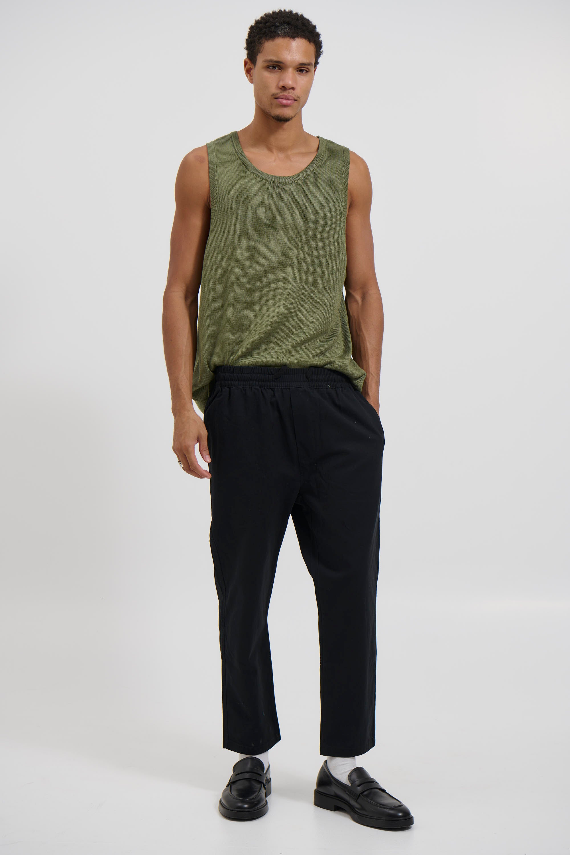 Deran Knitted Tank Khaki