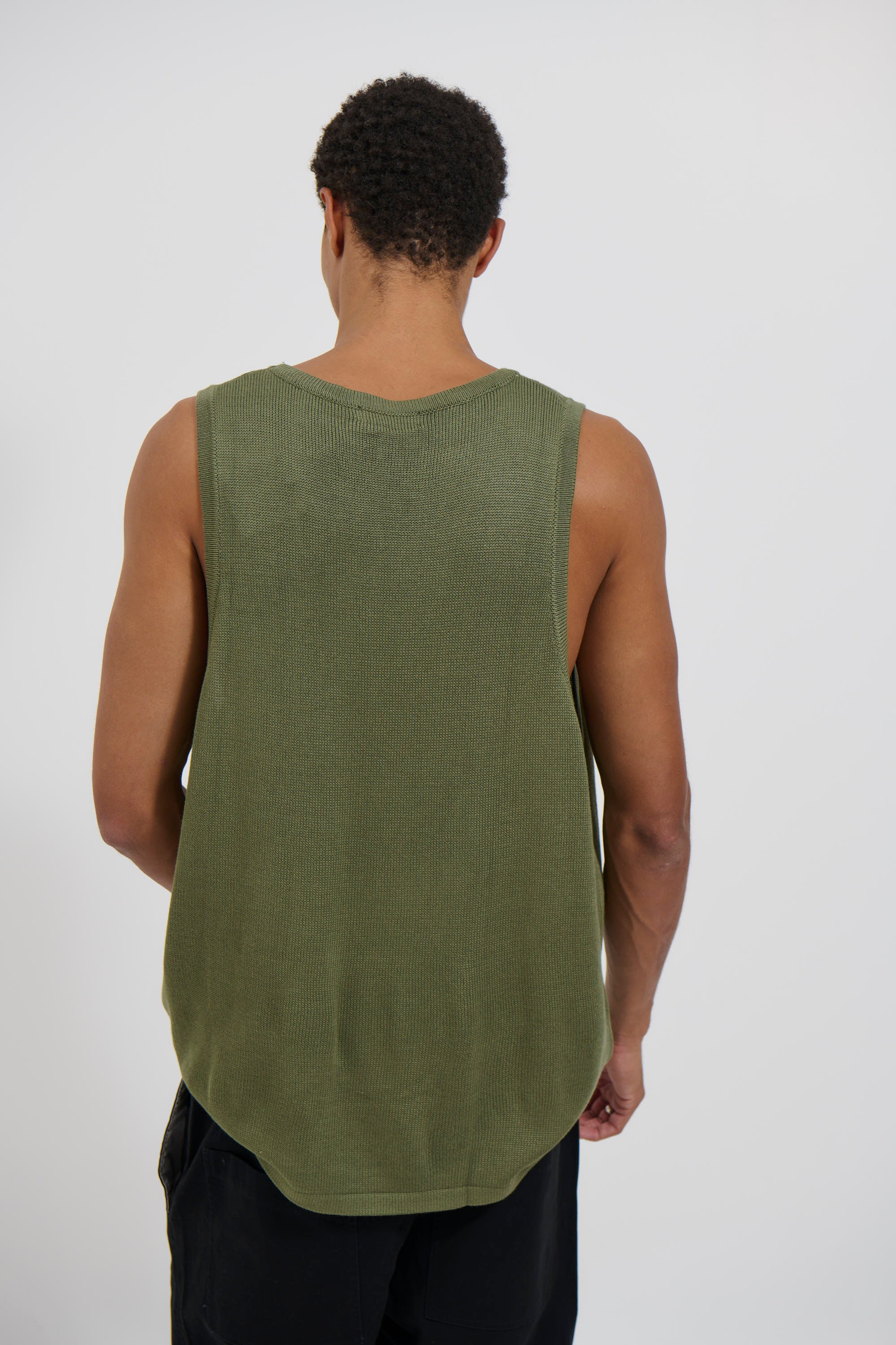Deran Knitted Tank Khaki