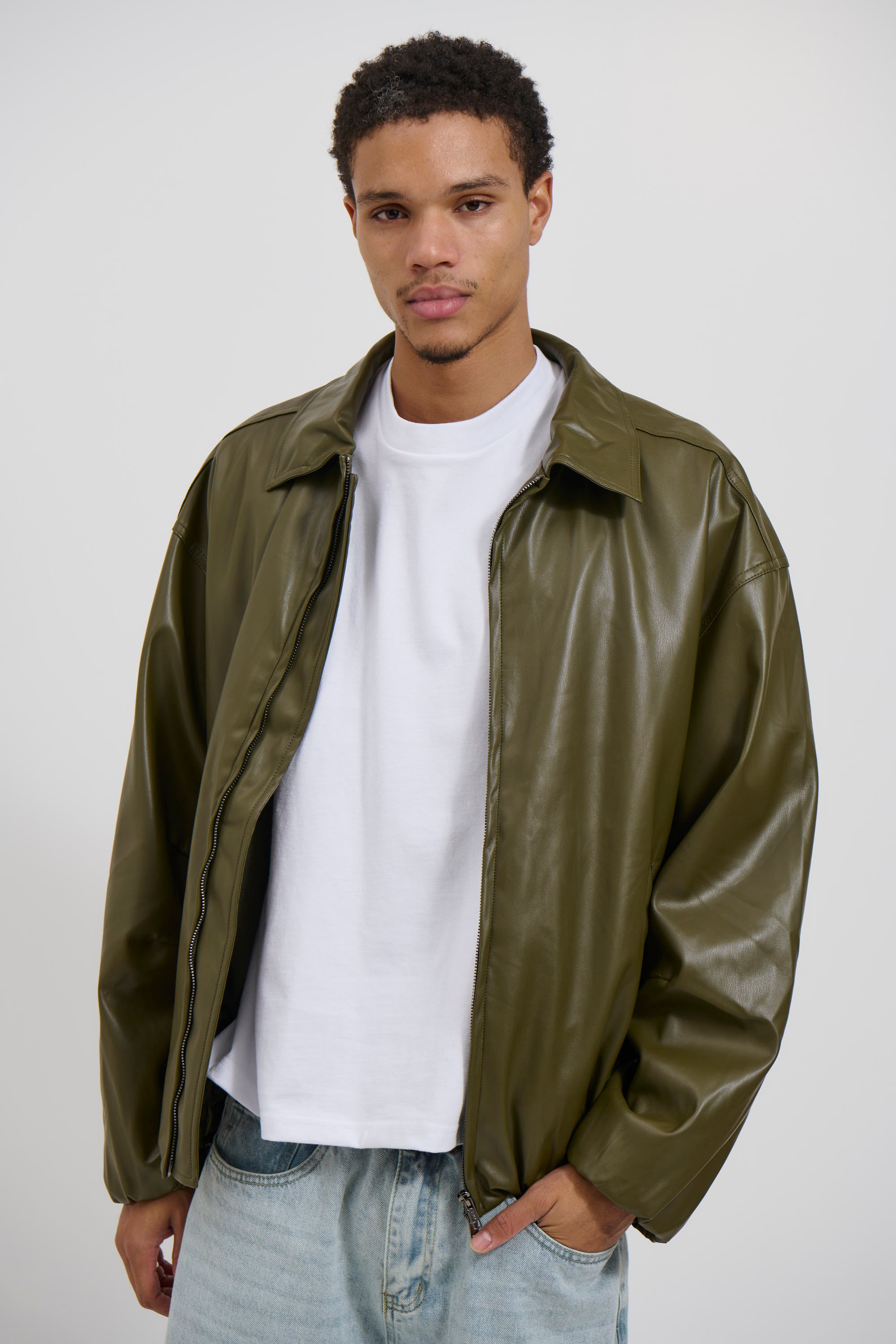 NTH Coated Bomber Jacket Army