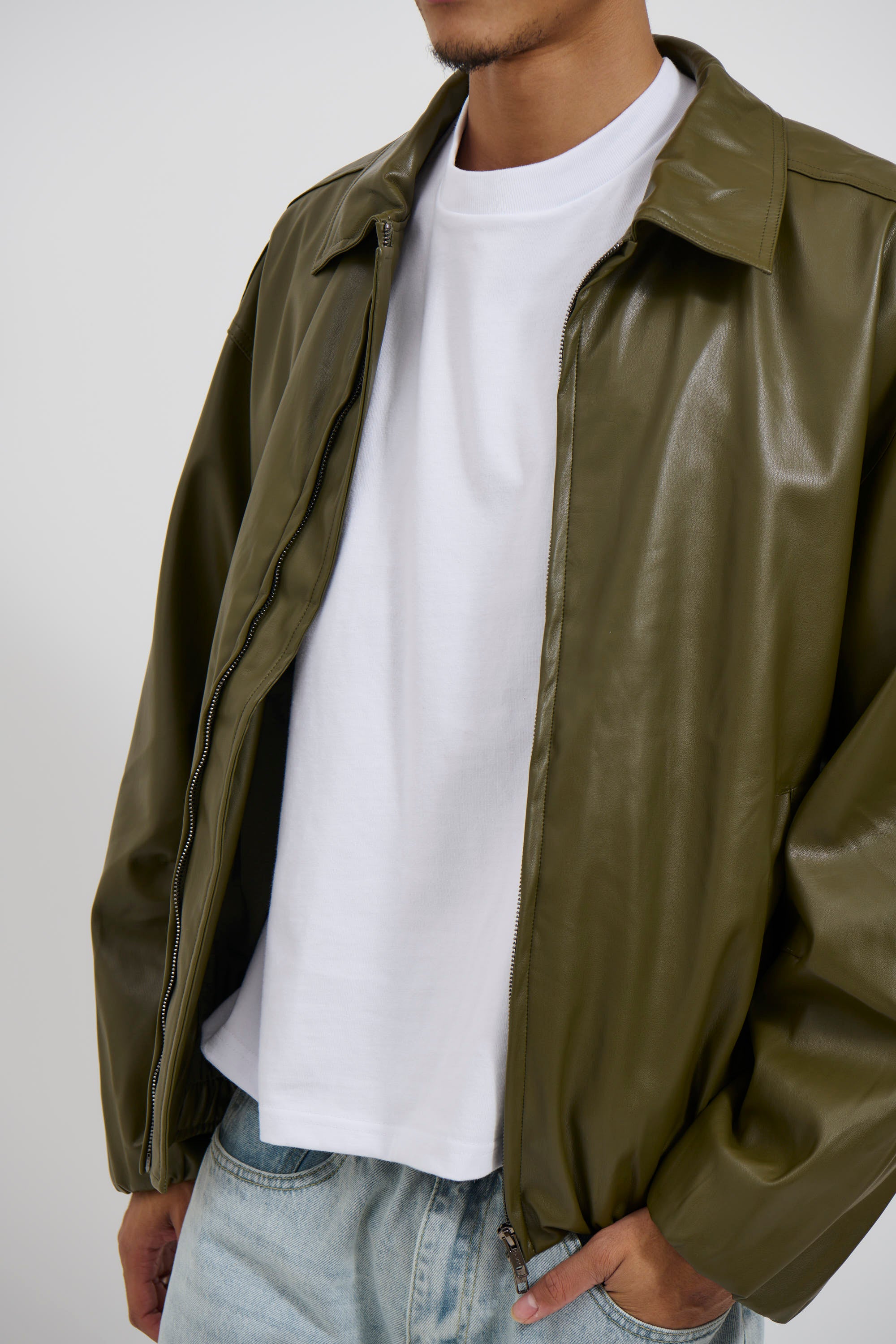 NTH Coated Bomber Jacket Army
