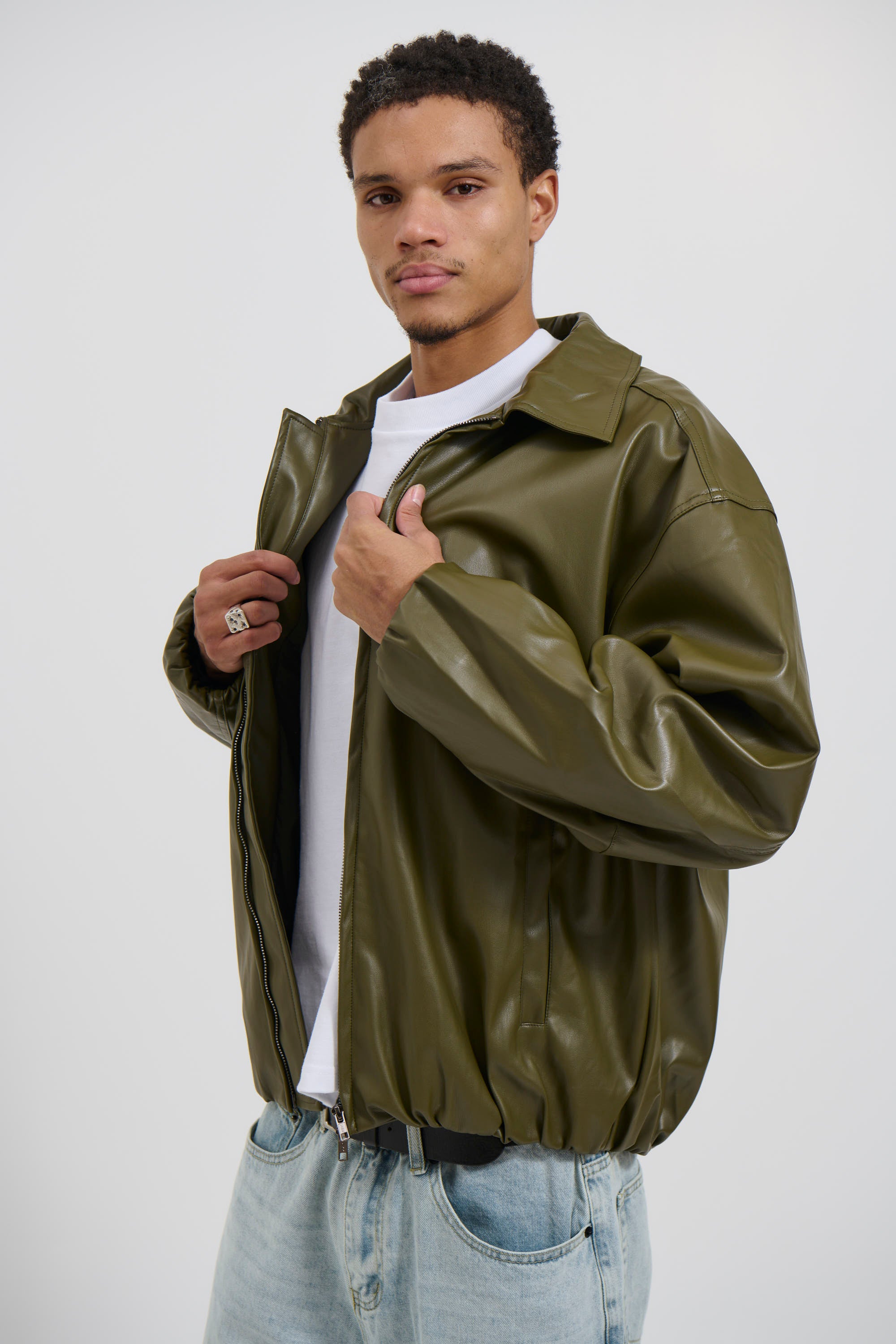 NTH Coated Bomber Jacket Army